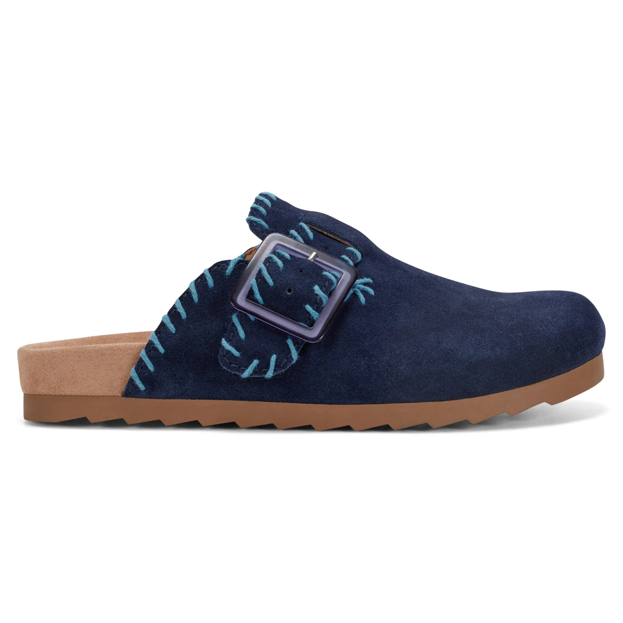 Gena Round Toe Slip-on Flat Casual Clogs