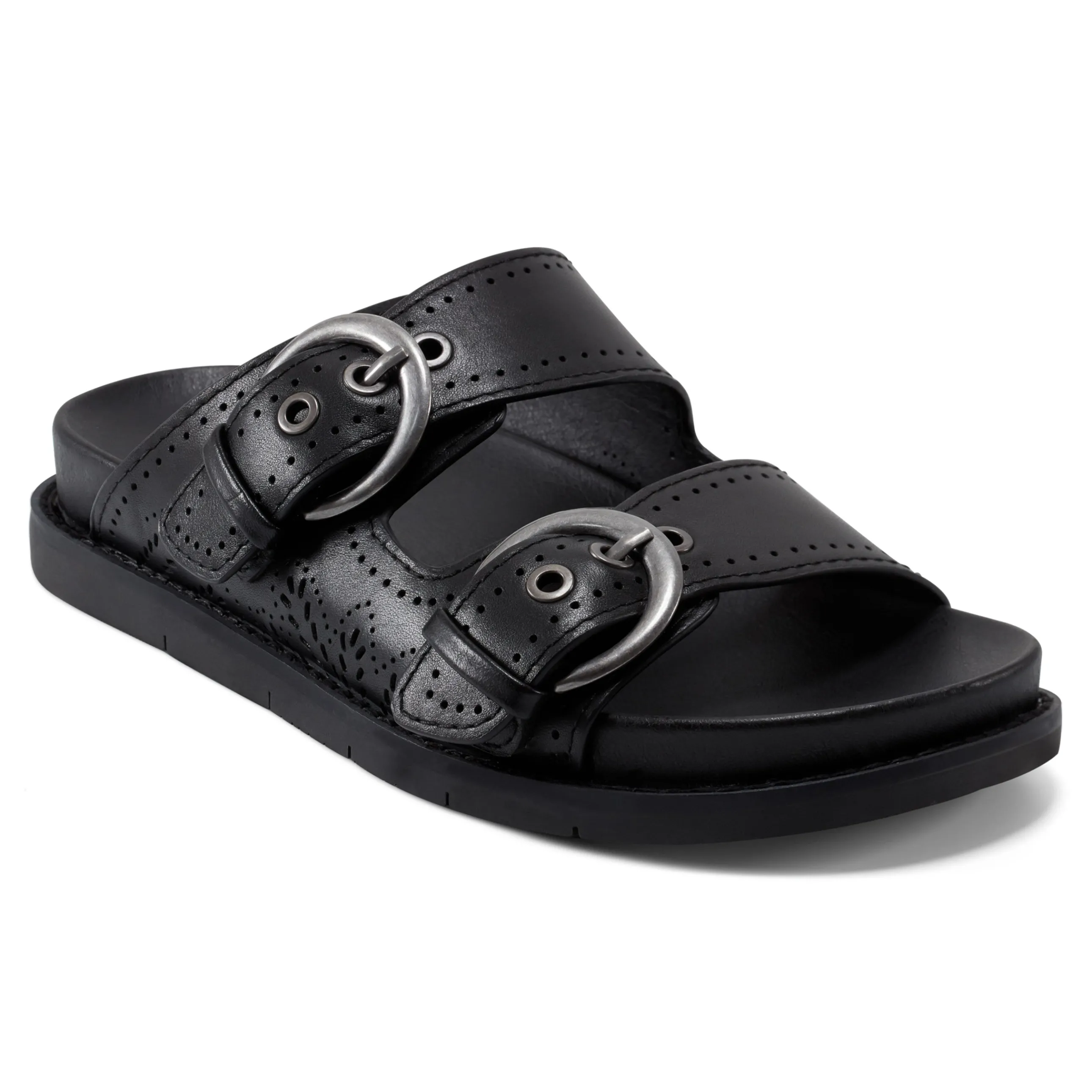 Francii Round Toe Casual Slip-on Flat Sandals