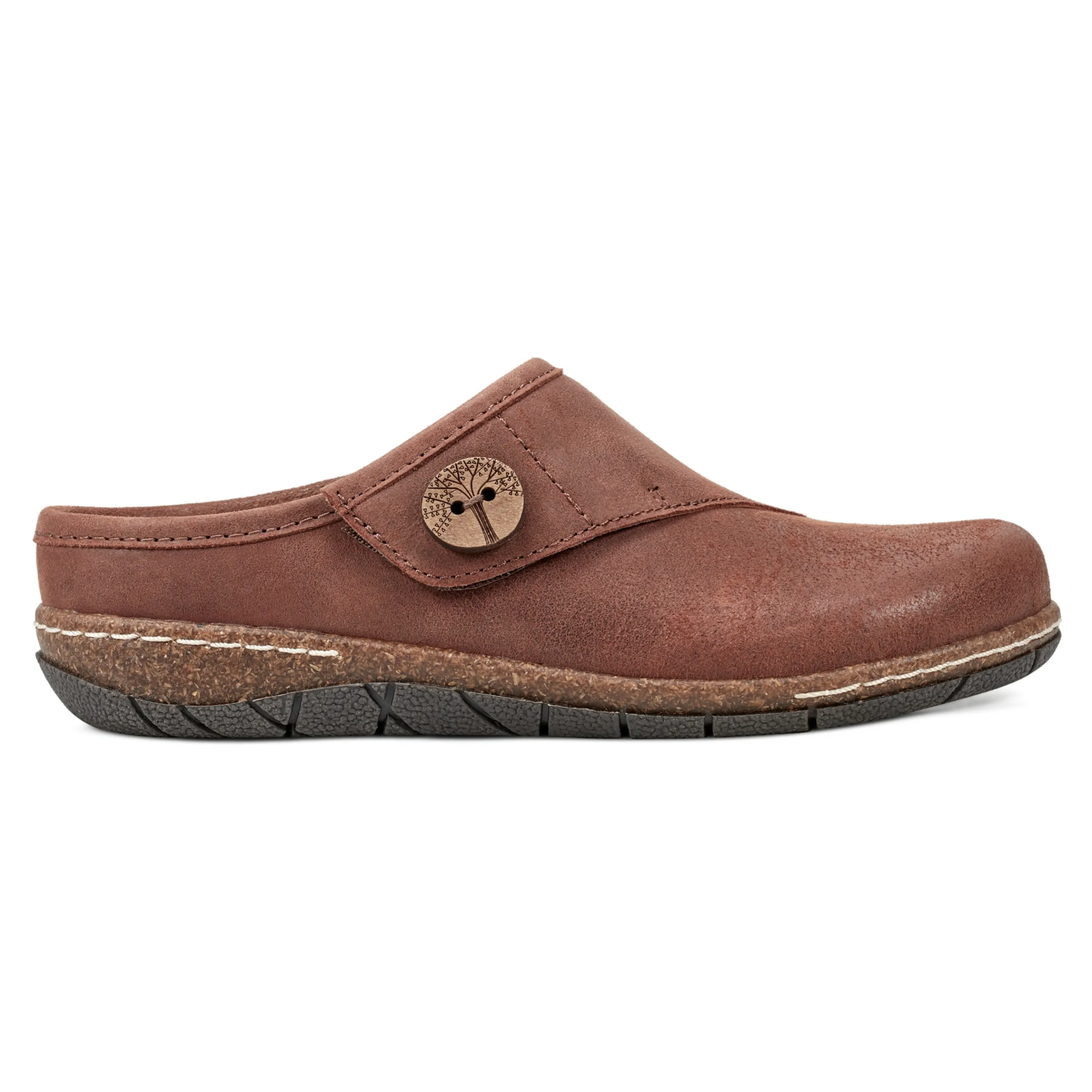 Ezra Round Toe Casual Slip-on Flat Clogs