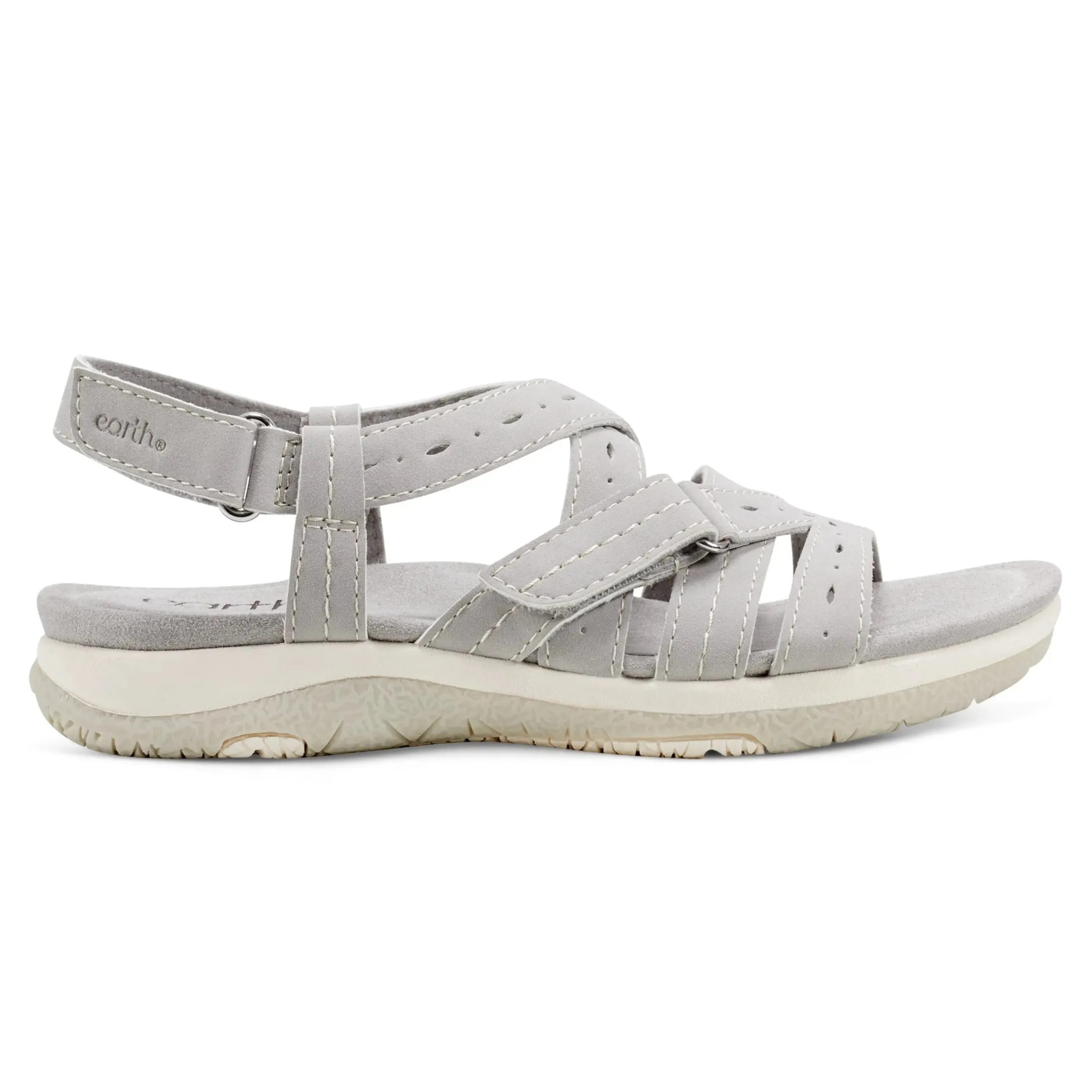 Samsin Round Toe Strappy Casual Flat Sandals