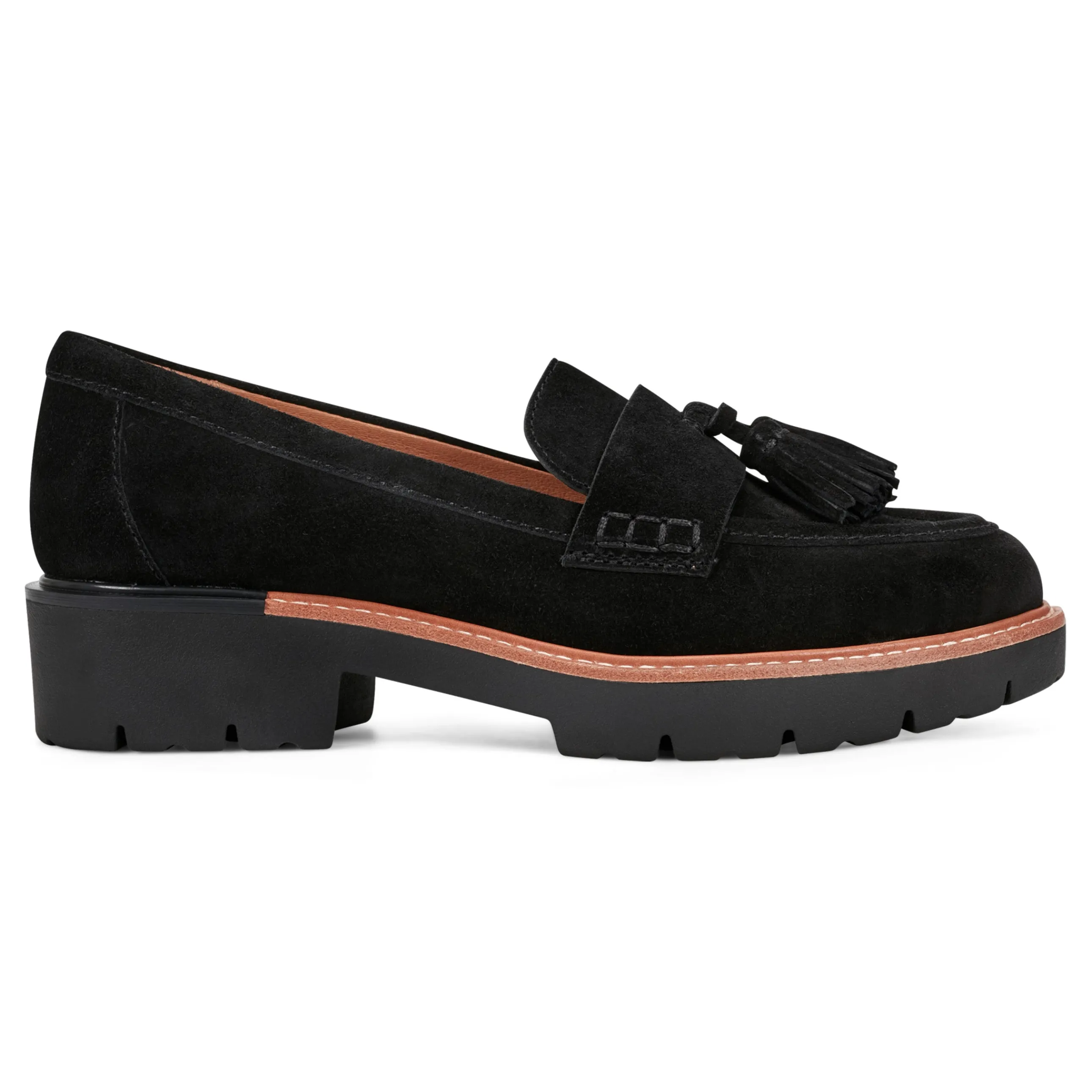 Zimm Round Toe Lug Sole Casual Slip-on Loafers