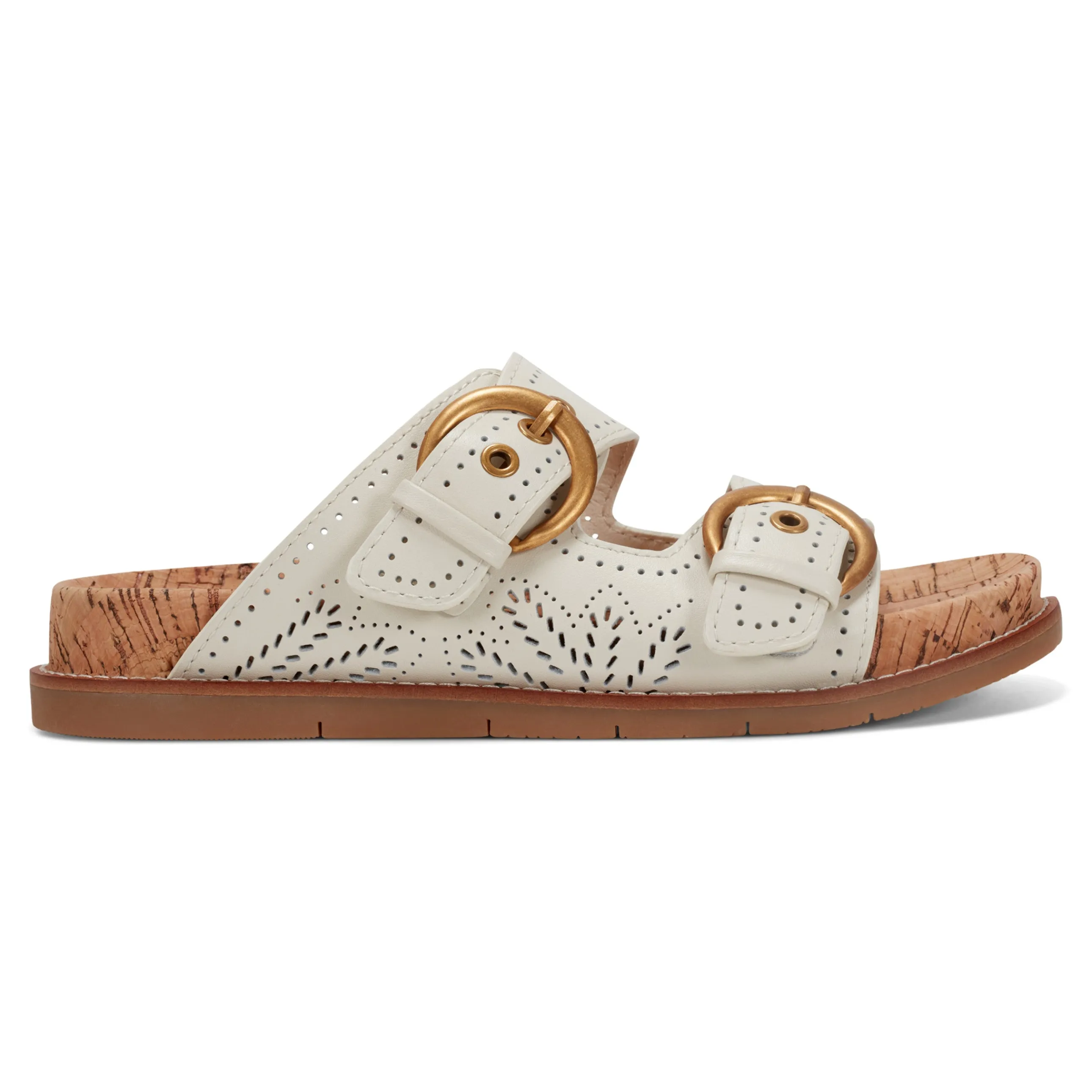 Francii Round Toe Casual Slip-on Flat Sandals