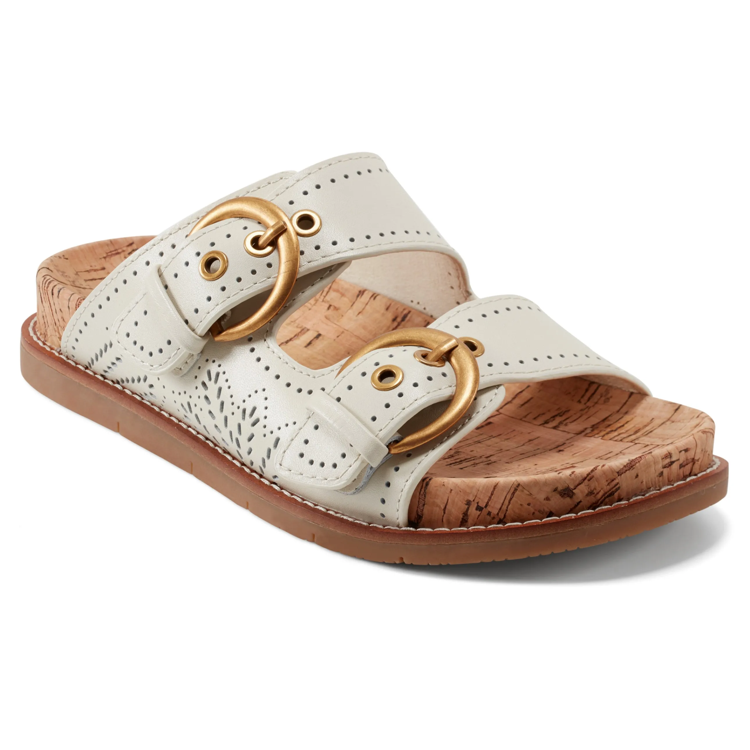 Francii Round Toe Casual Slip-on Flat Sandals