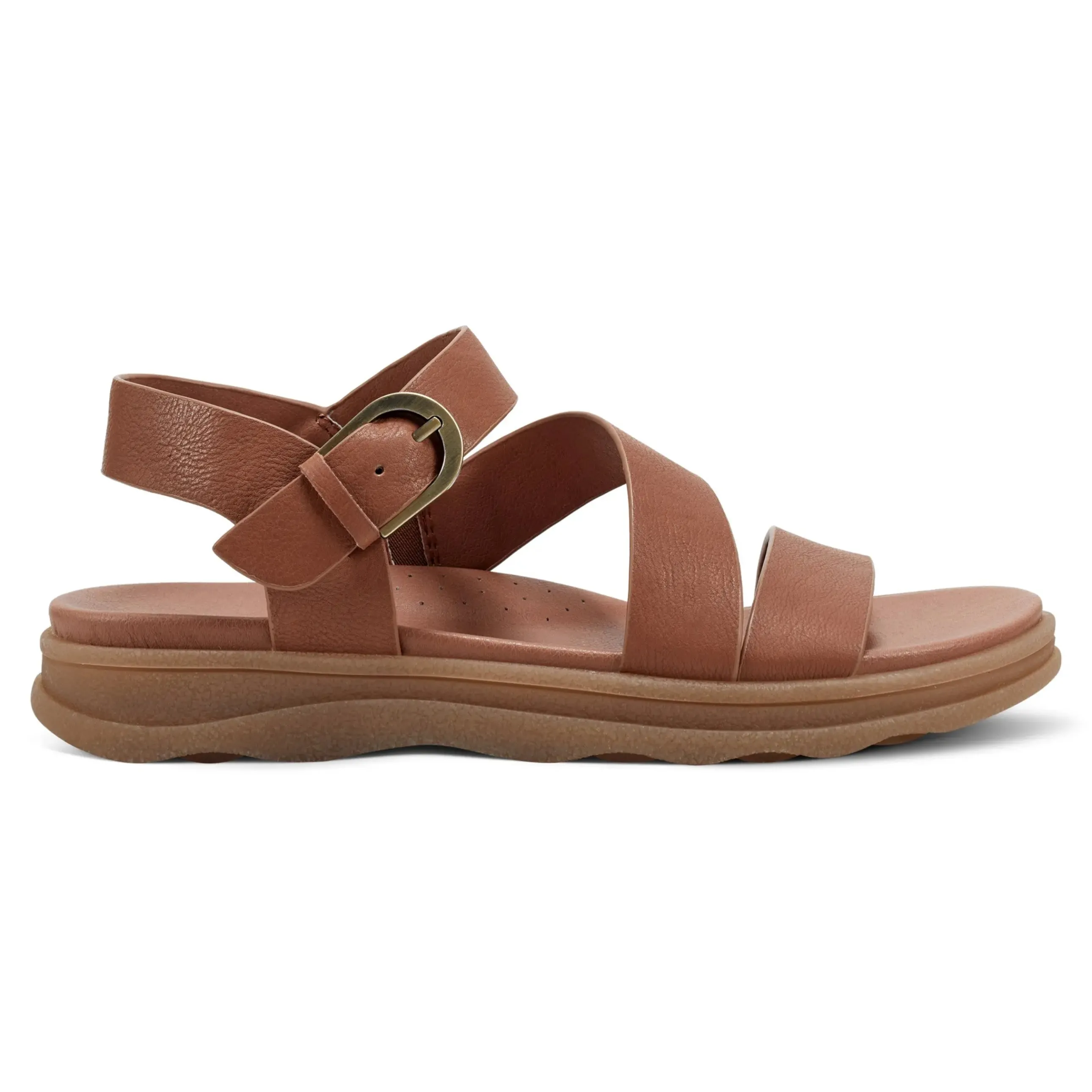Lainey Casual Strappy Round Toe Flat Sandals