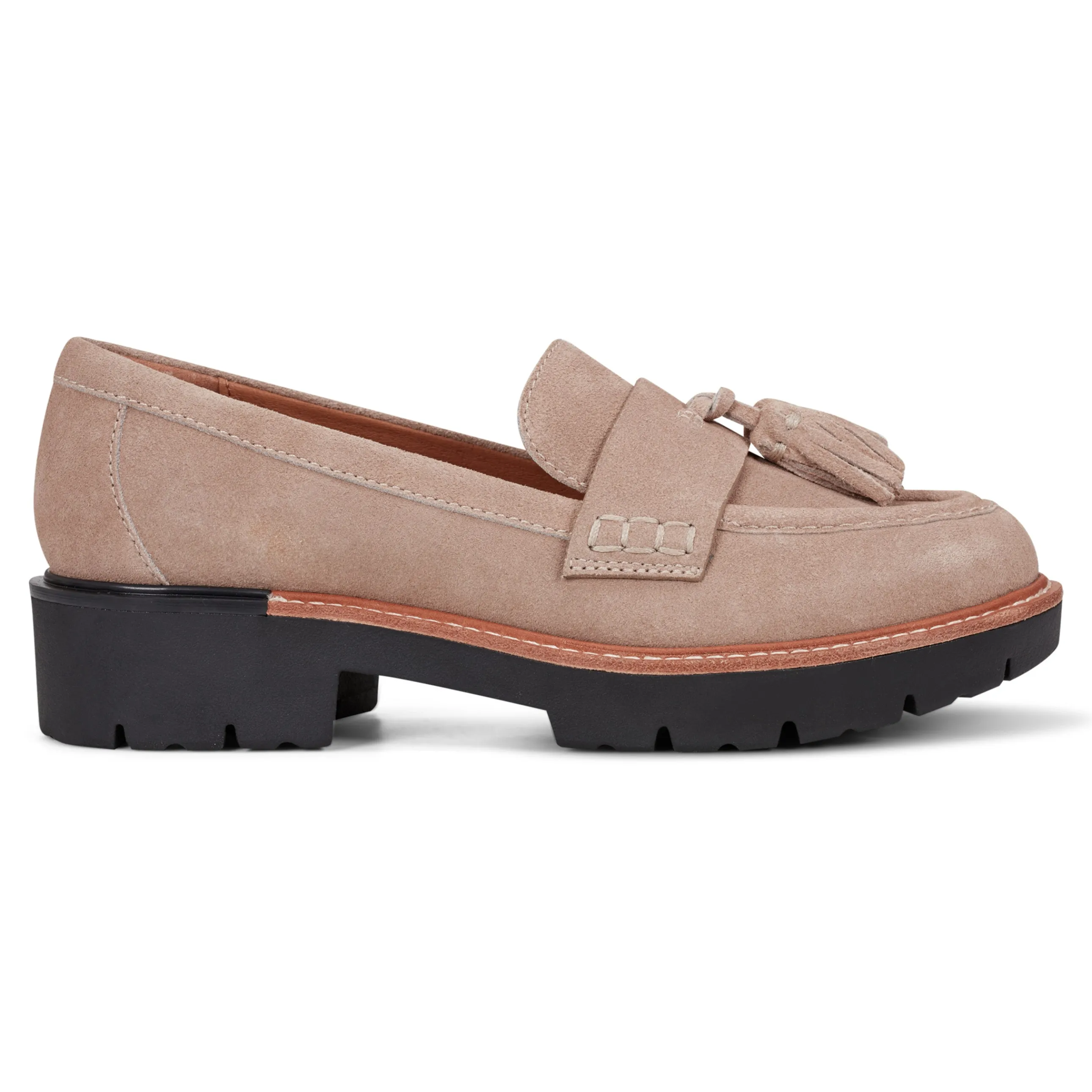 Zimm Round Toe Lug Sole Casual Slip-on Loafers
