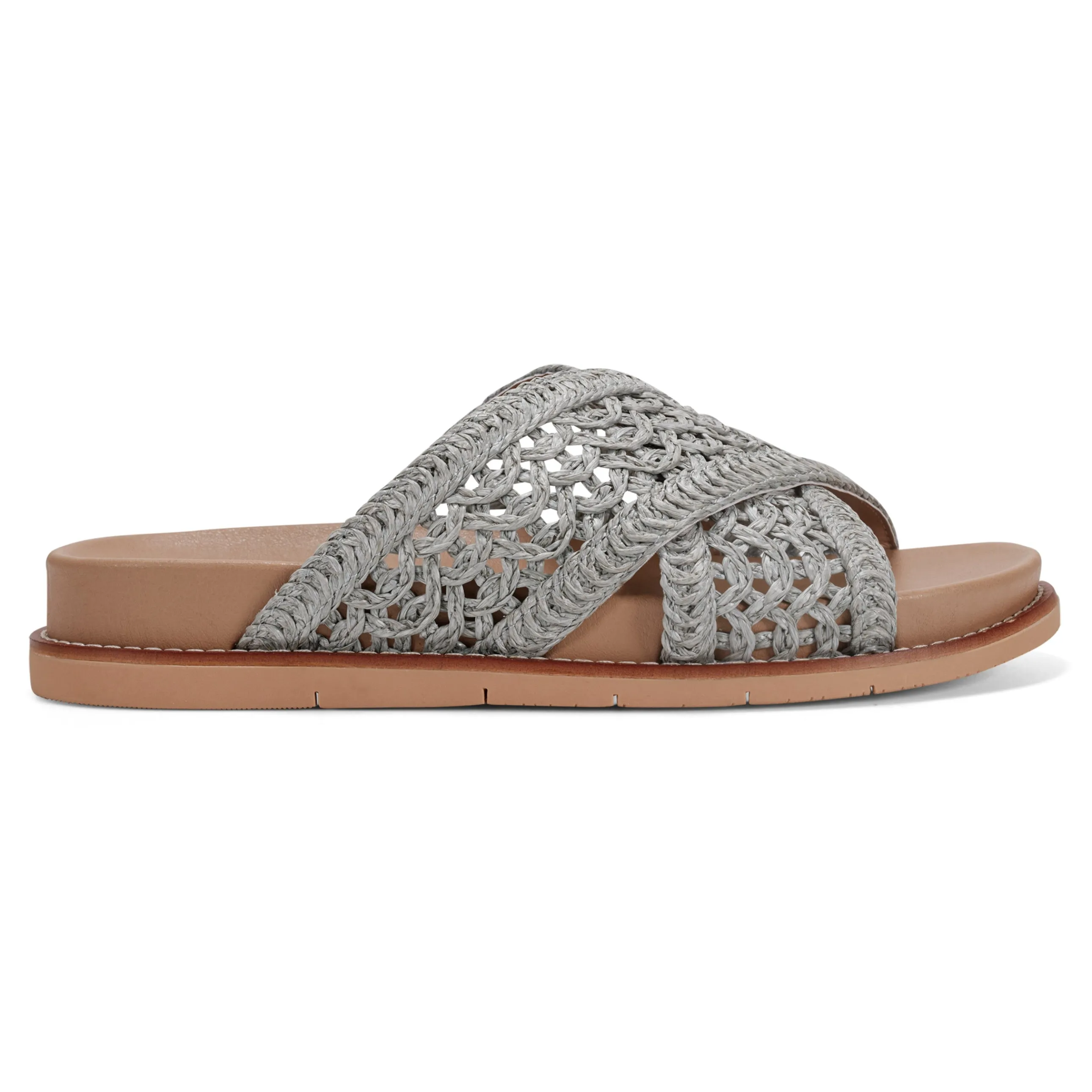 Flurry Round Toe Slip-on Flat Casual Sandals