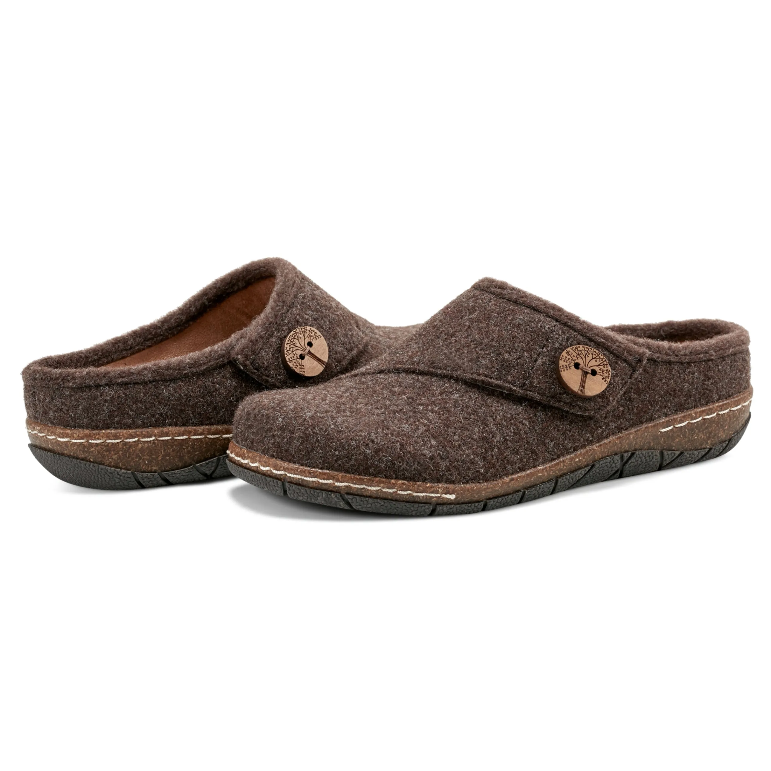 Ezra Round Toe Casual Slip-on Flat Clogs