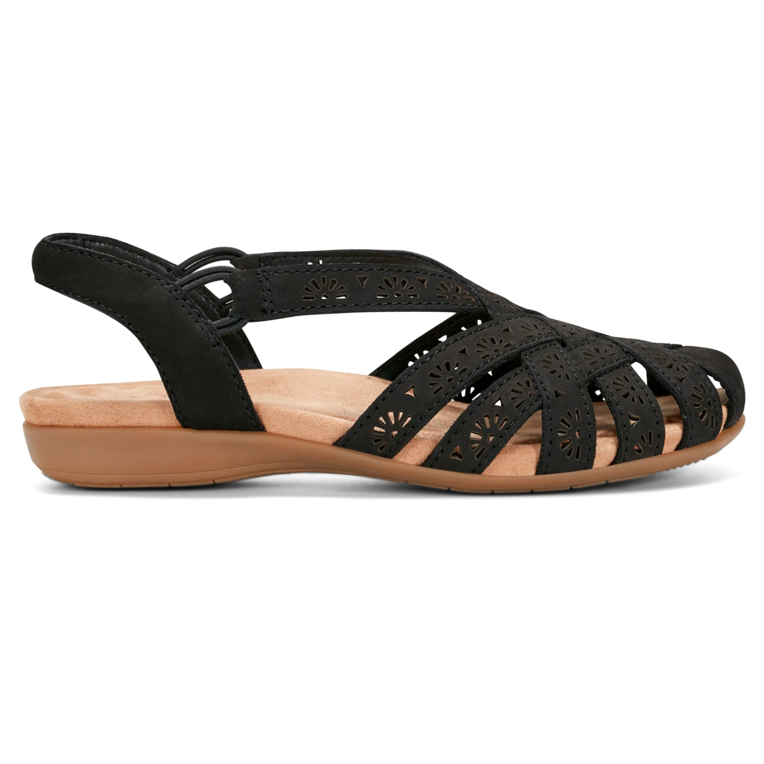 Briel Round Toe Casual Slingback Flat Sandals