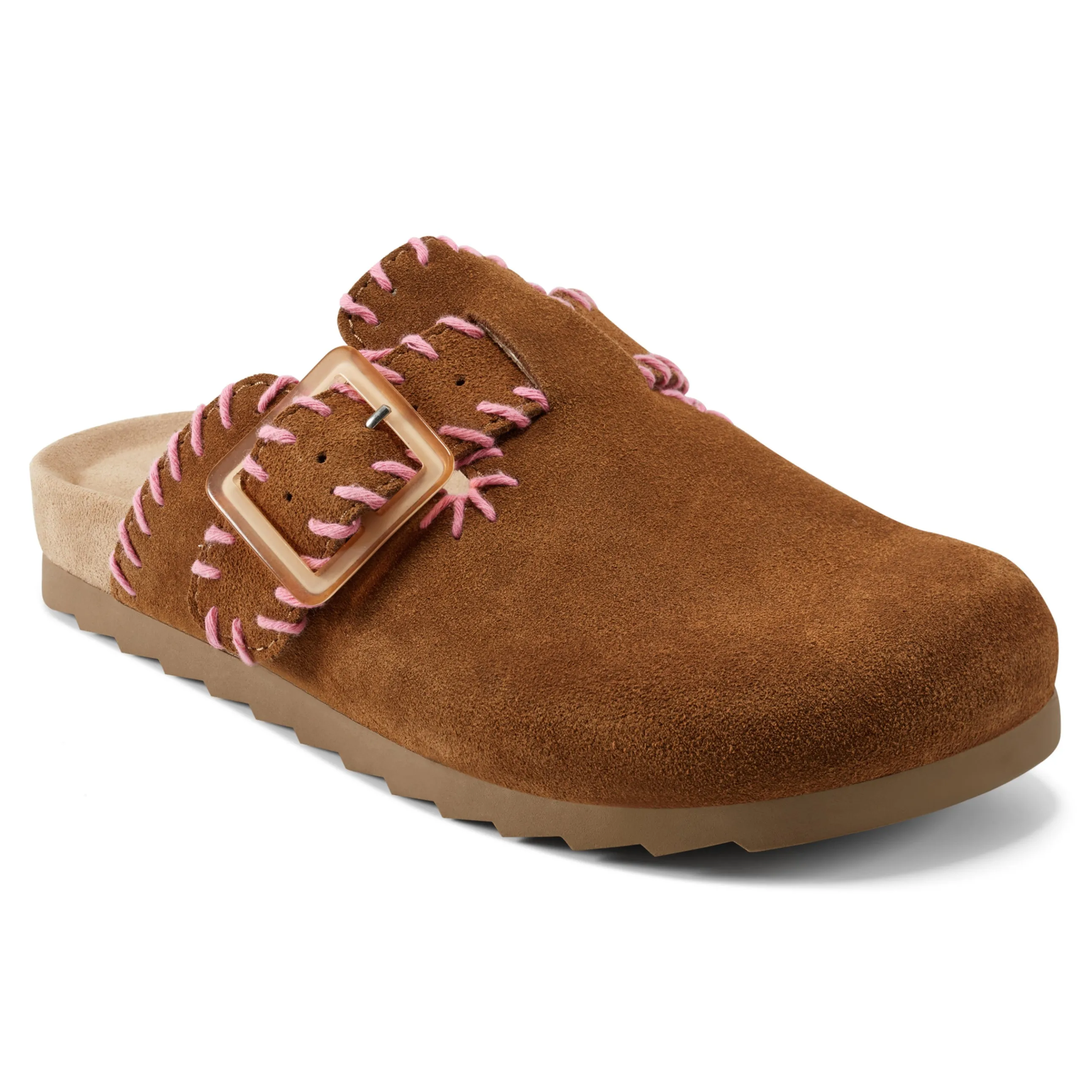 Gena Round Toe Slip-on Flat Casual Clogs