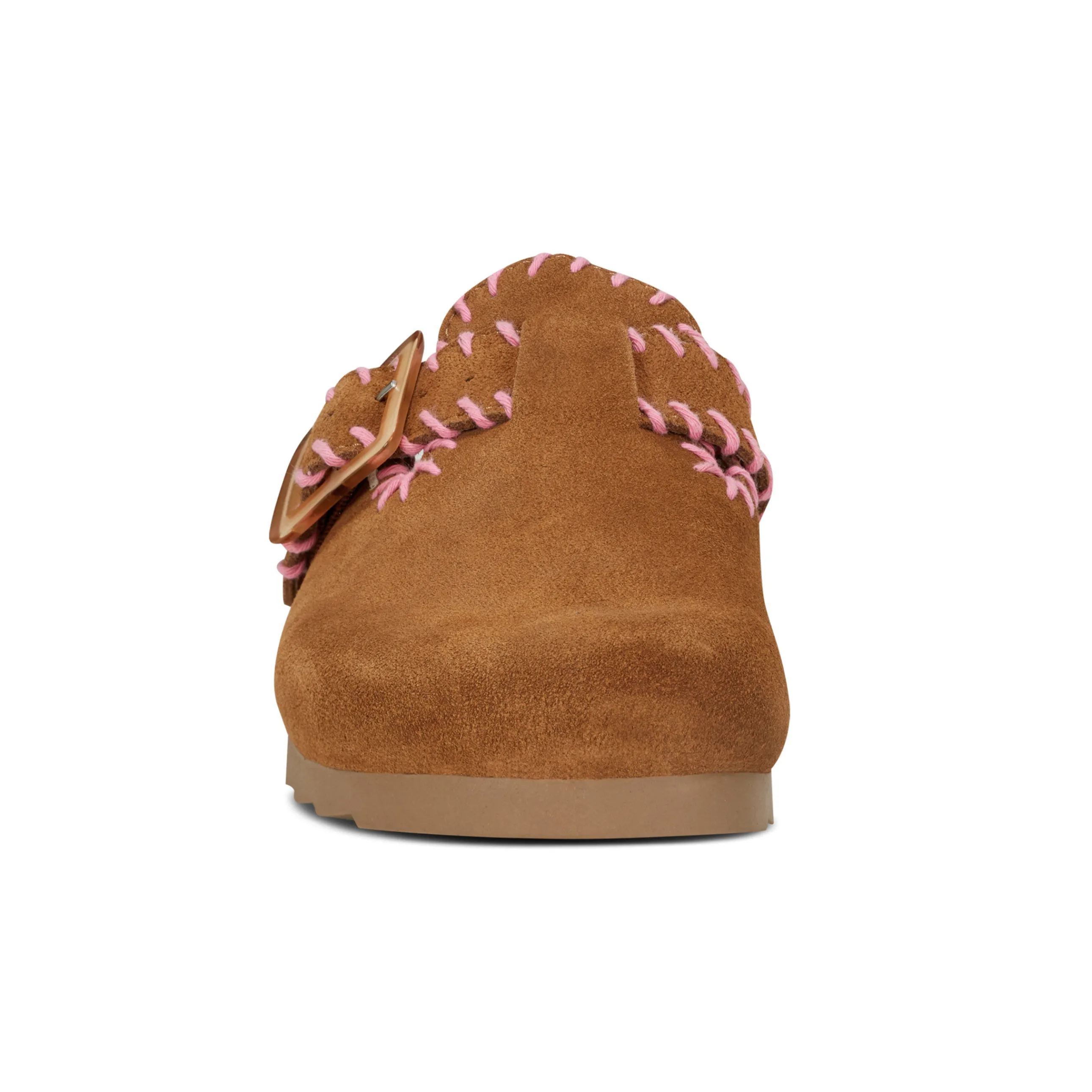 Gena Round Toe Slip-on Flat Casual Clogs