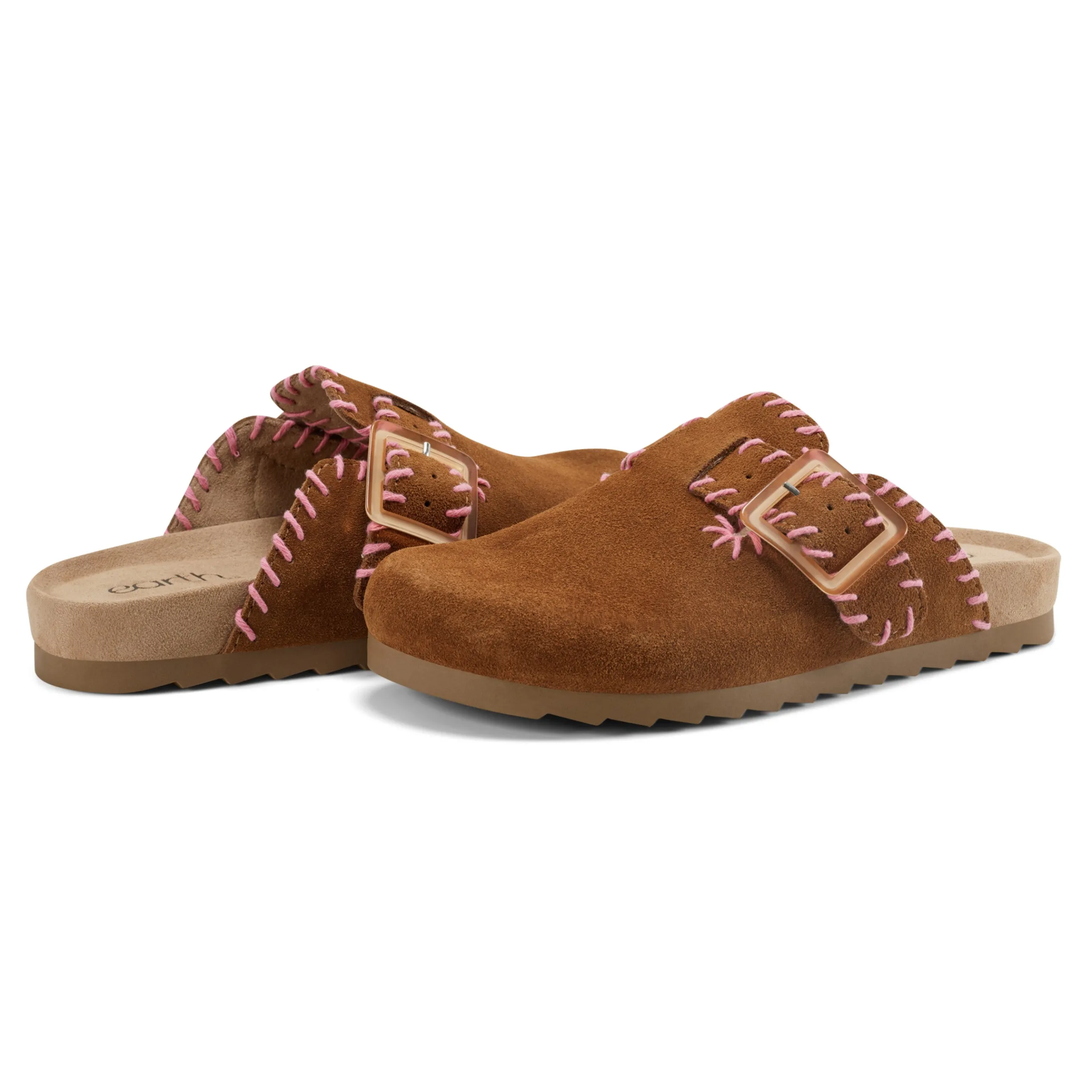 Gena Round Toe Slip-on Flat Casual Clogs