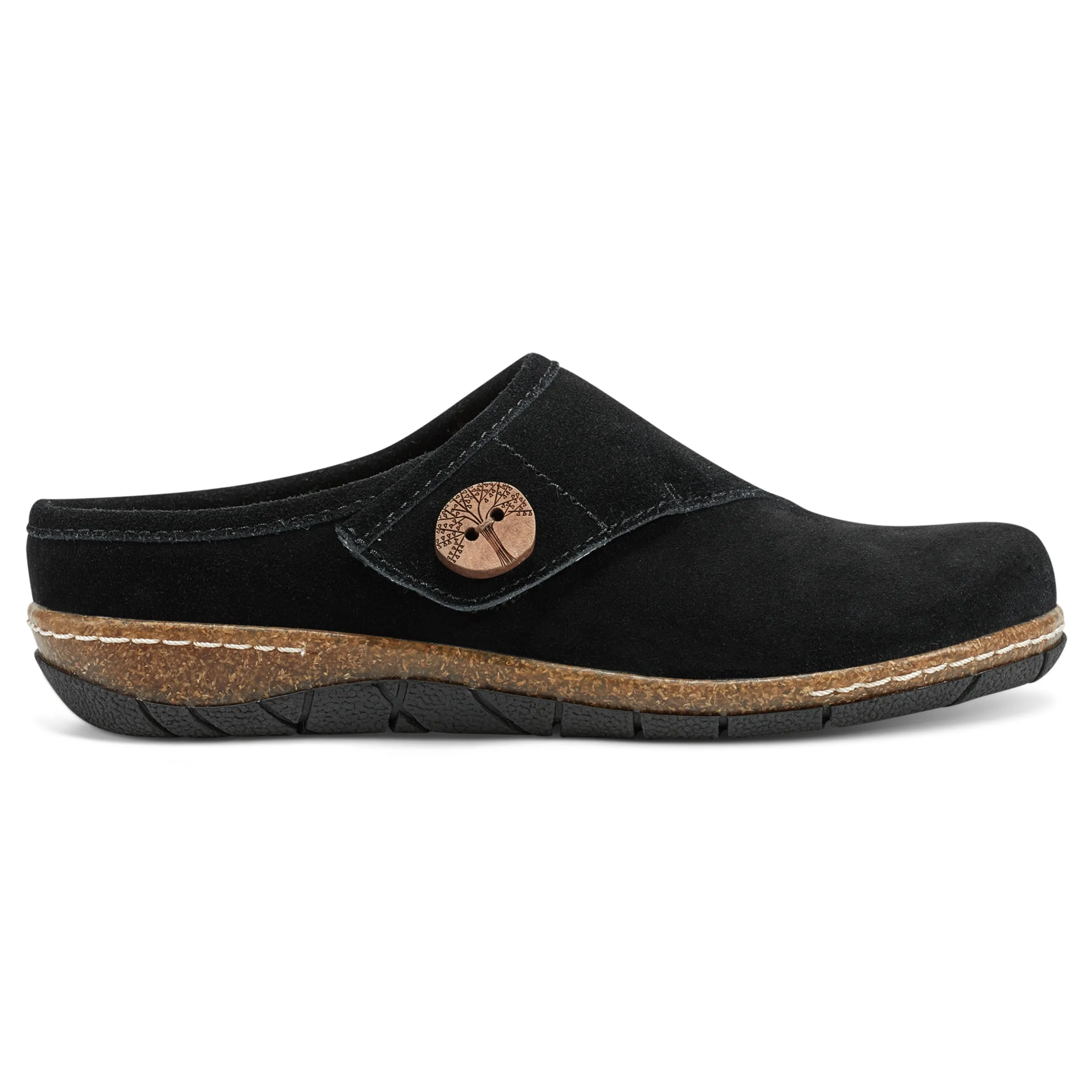 Ezra Round Toe Casual Slip-on Flat Clogs