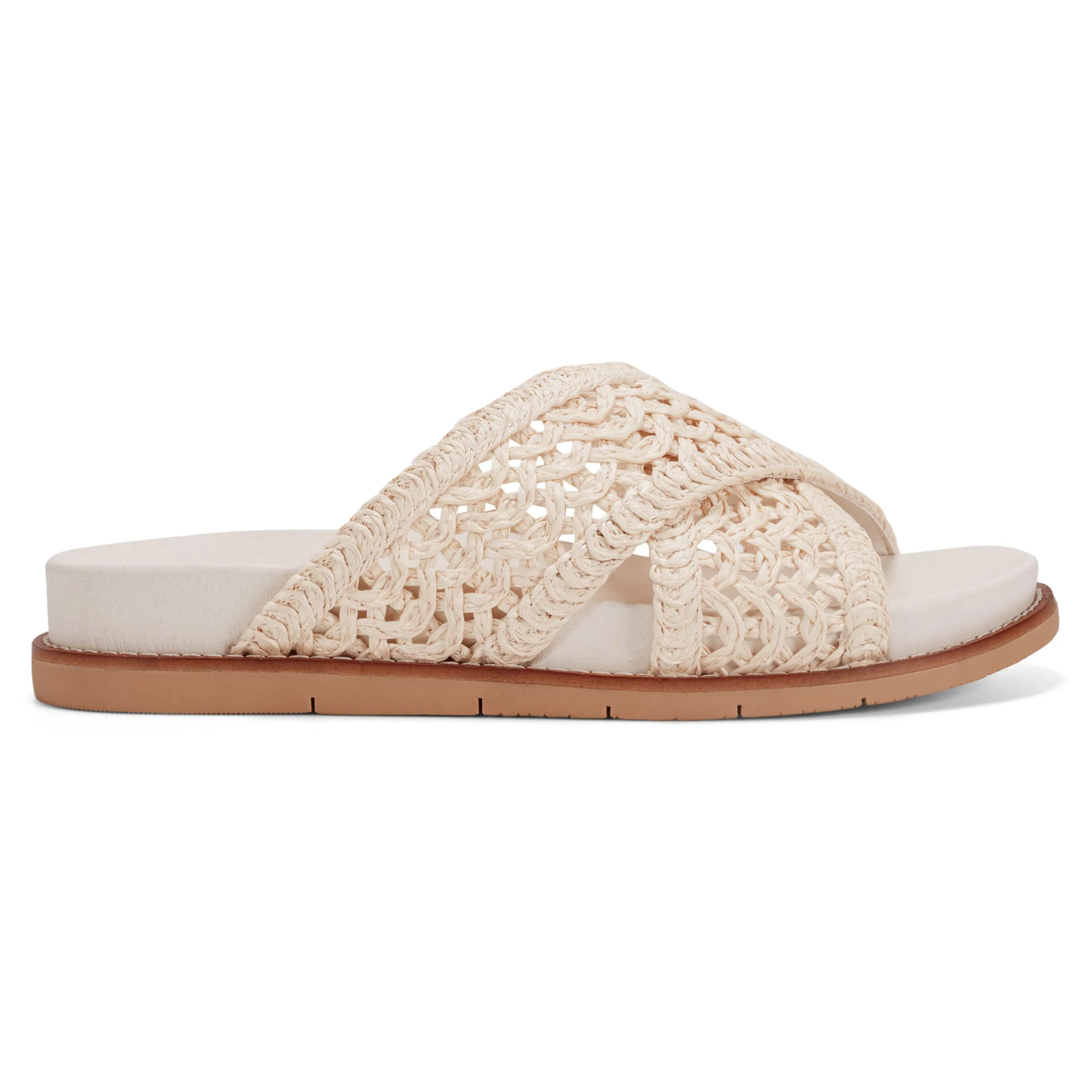 Flurry Round Toe Slip-on Flat Casual Sandals