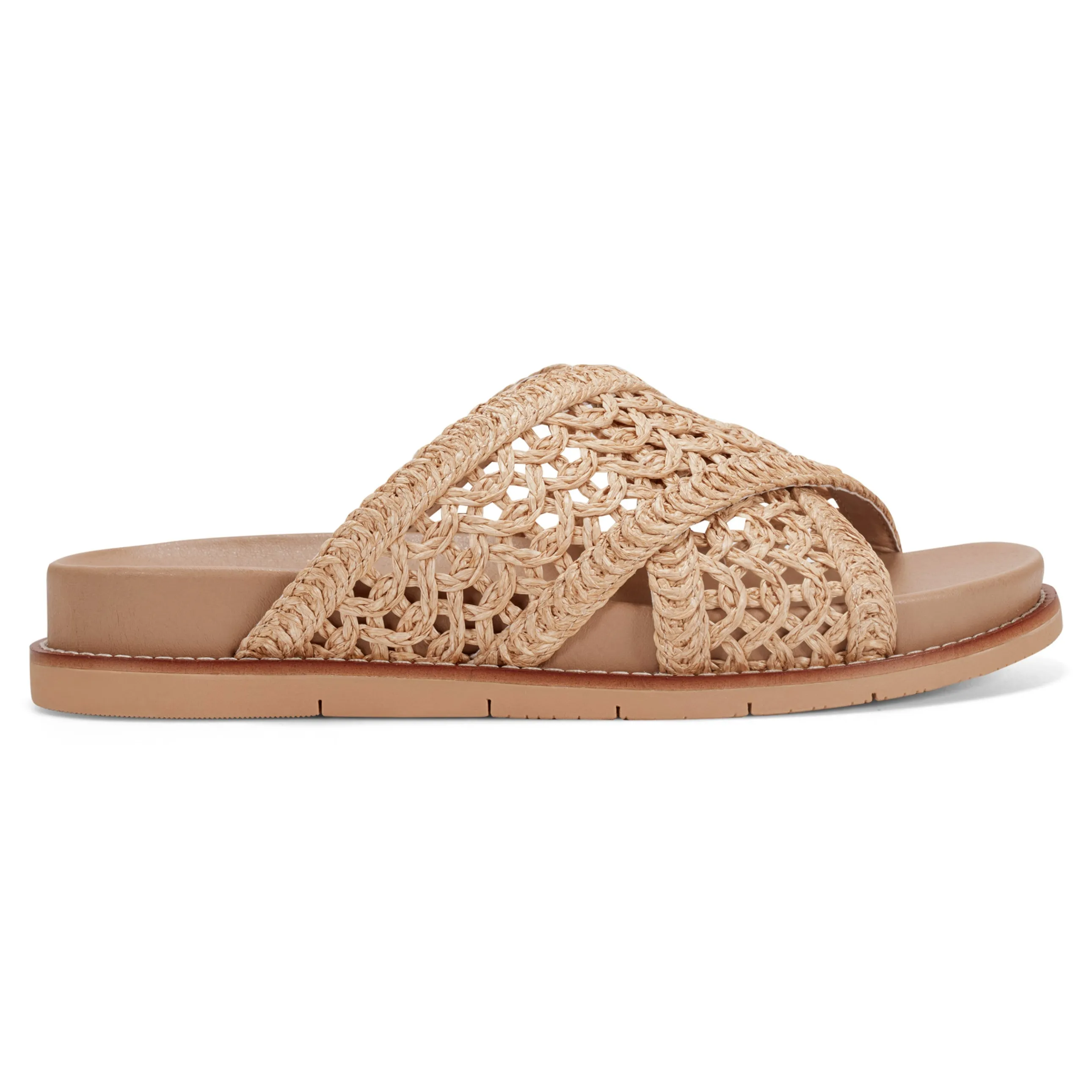 Flurry Round Toe Slip-on Flat Casual Sandals