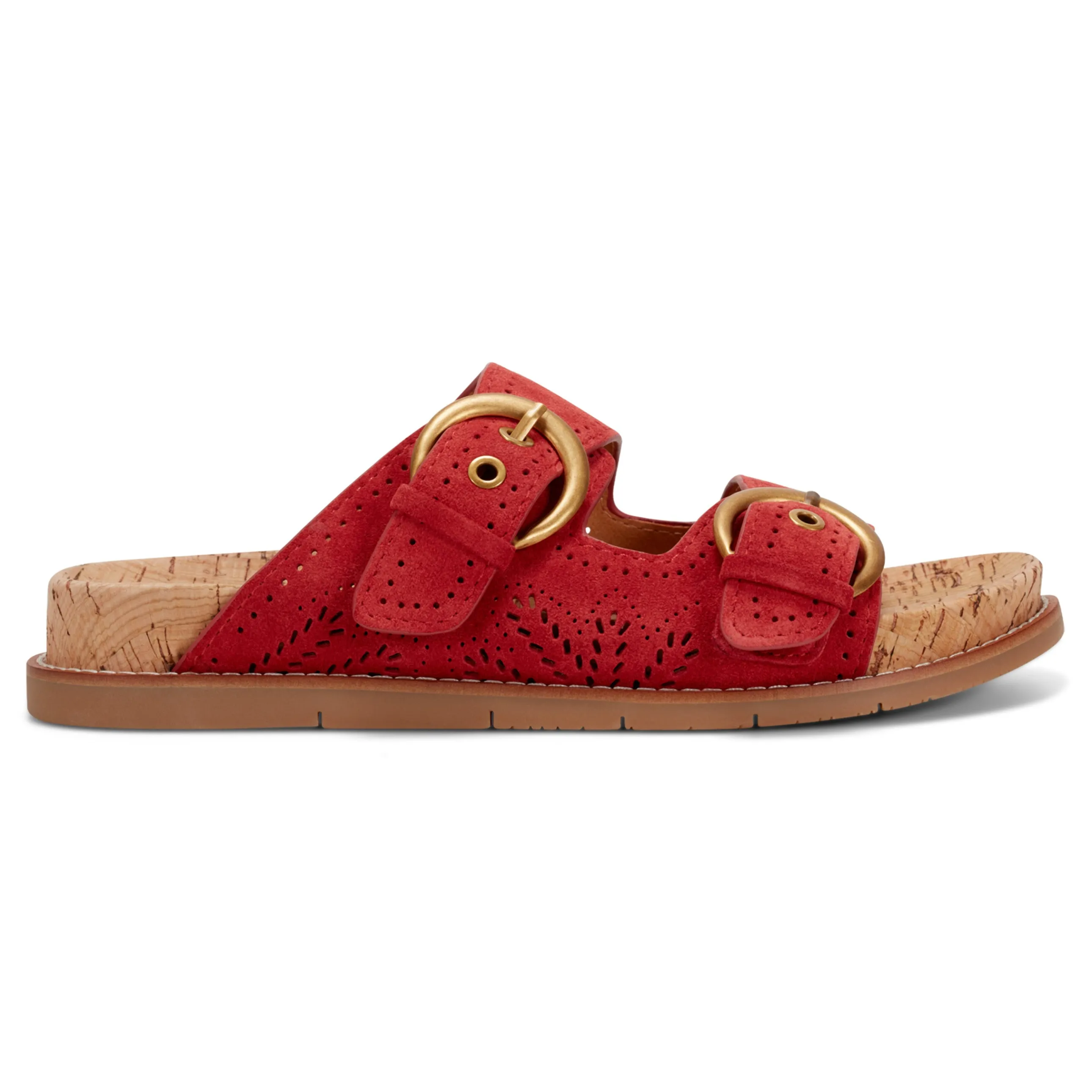 Francii Round Toe Casual Slip-on Flat Sandals