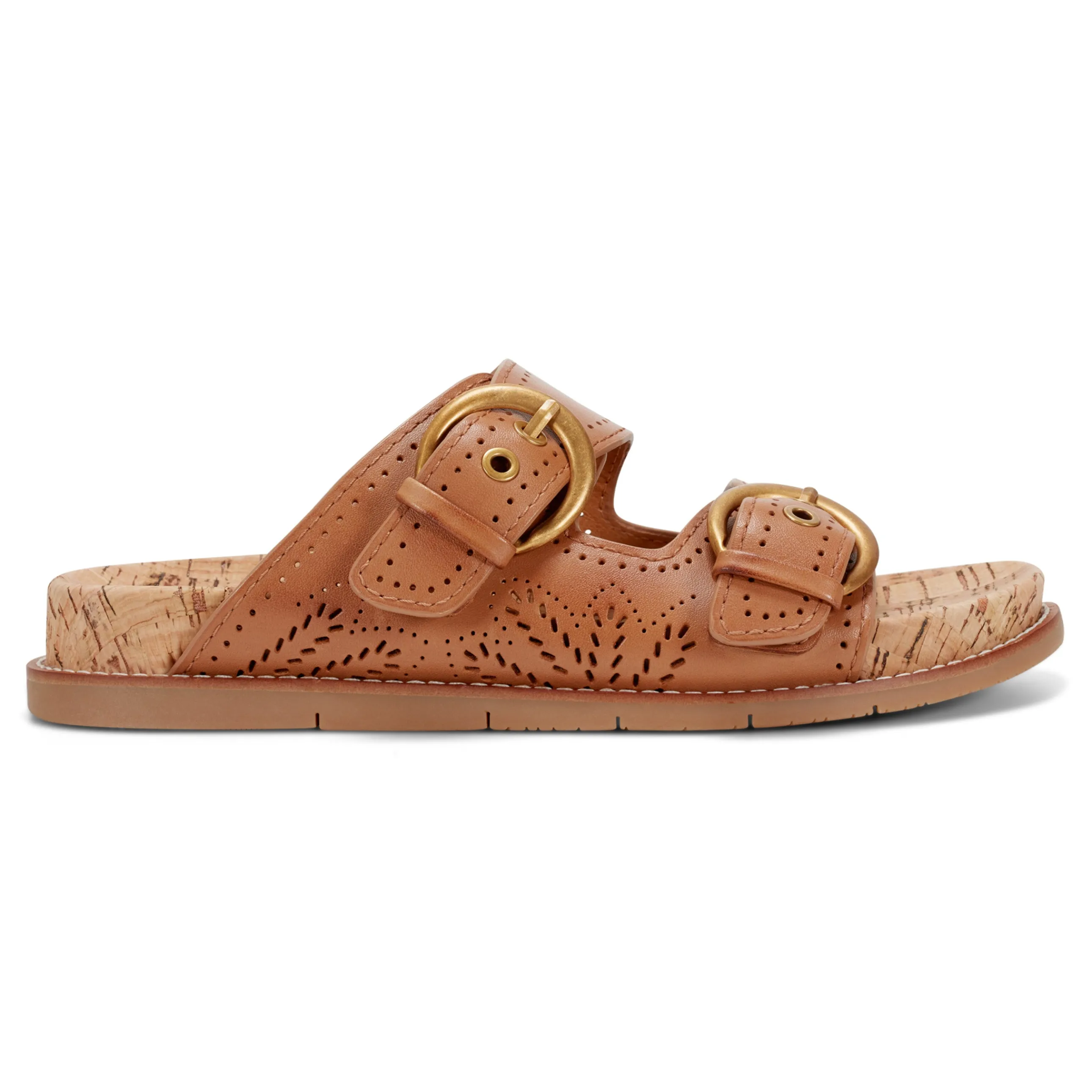 Francii Round Toe Casual Slip-on Flat Sandals