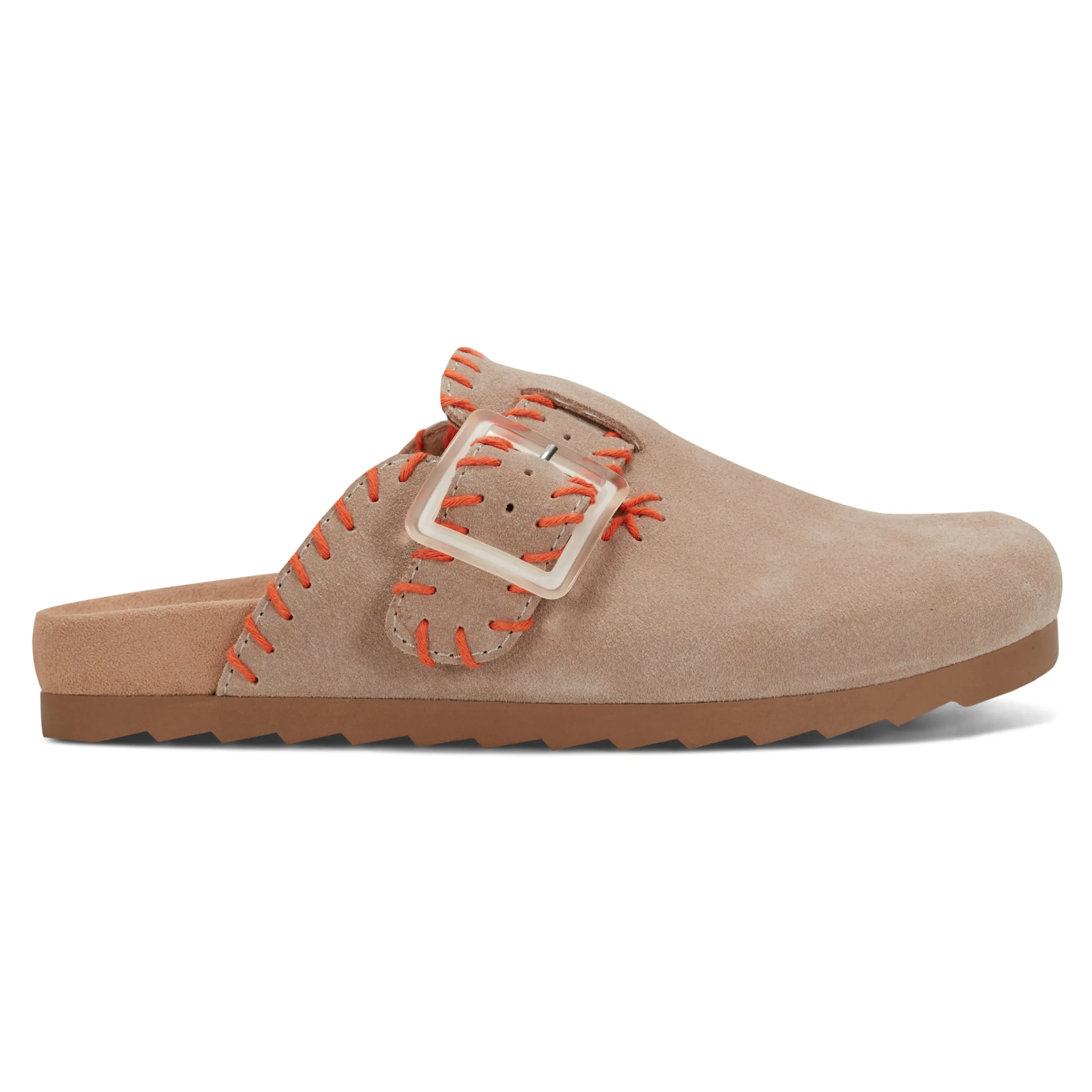 Gena Round Toe Slip-on Flat Casual Clogs