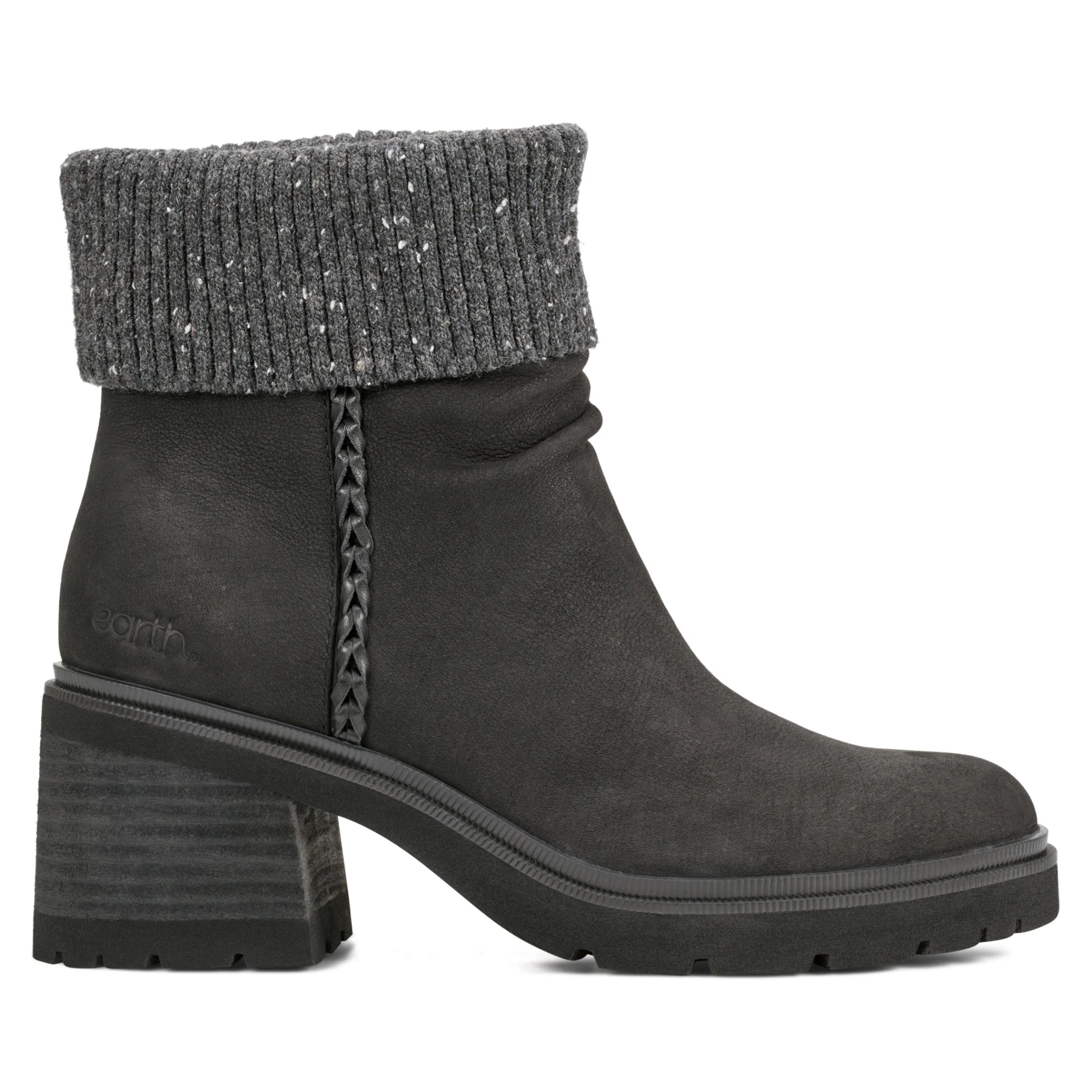 Gresa Waterproof Block Heel Round Toe Casual Booties