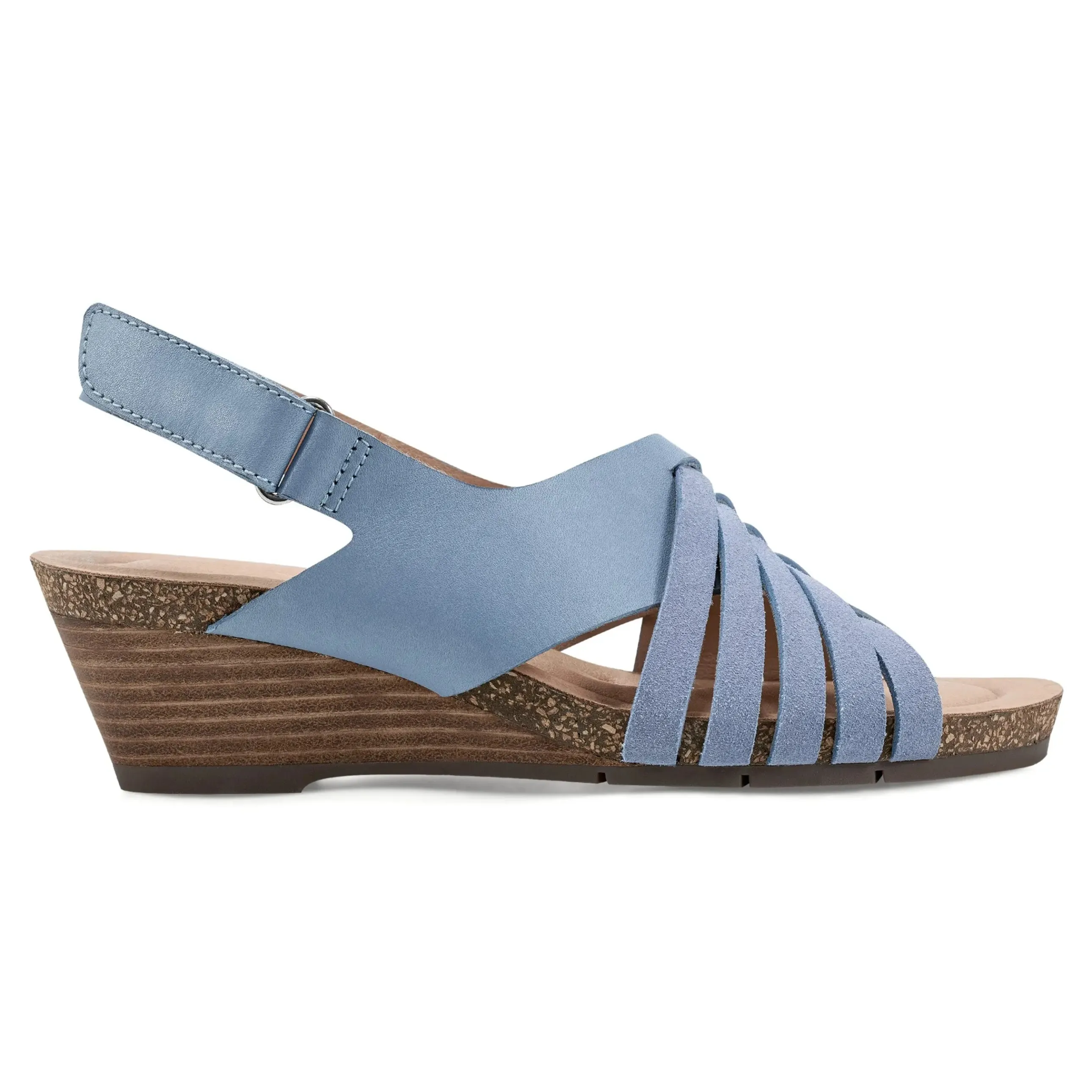 Hartie Round Toe Stacked Heel Dress Sandals