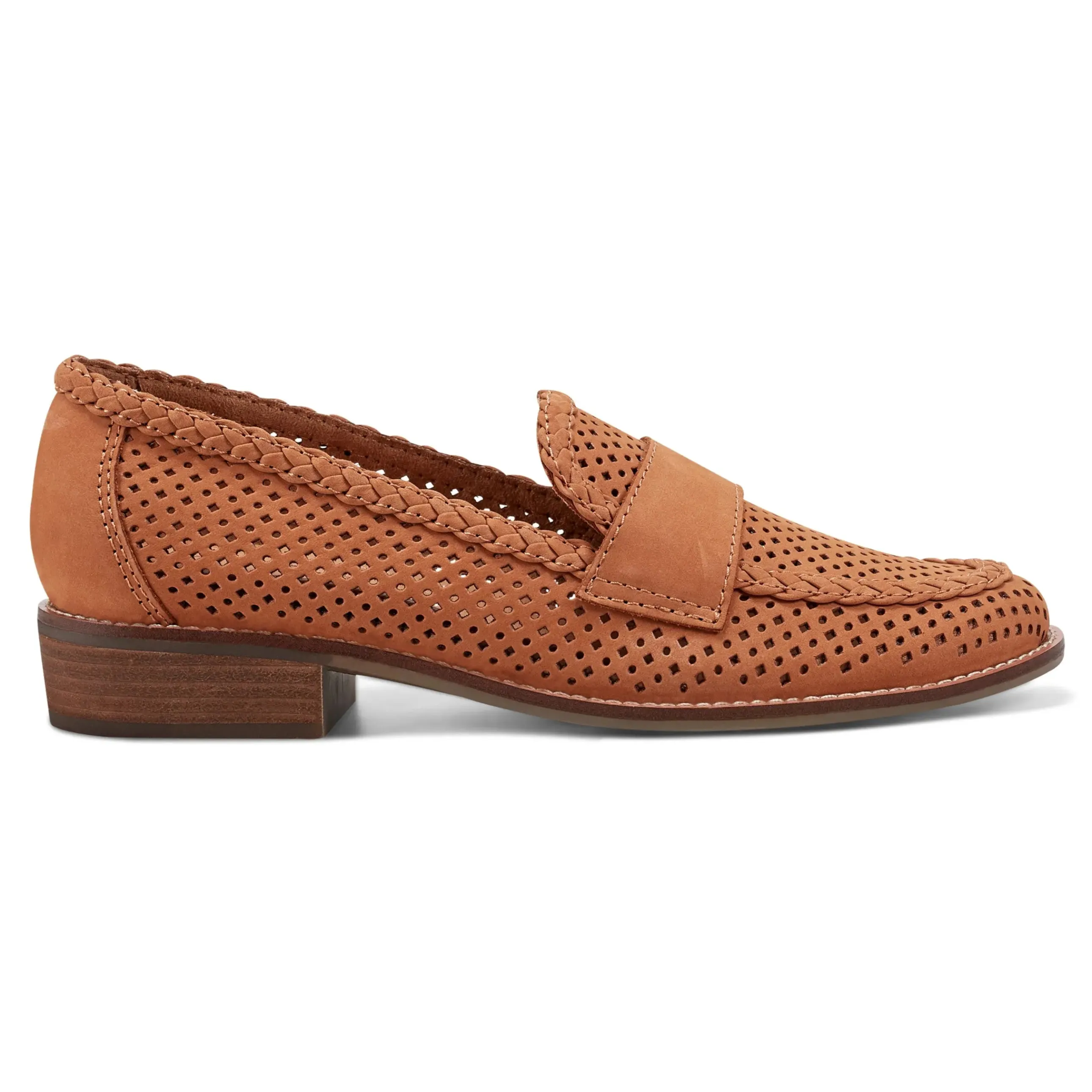 Evvie Casual Slip-On Perforated Loafers