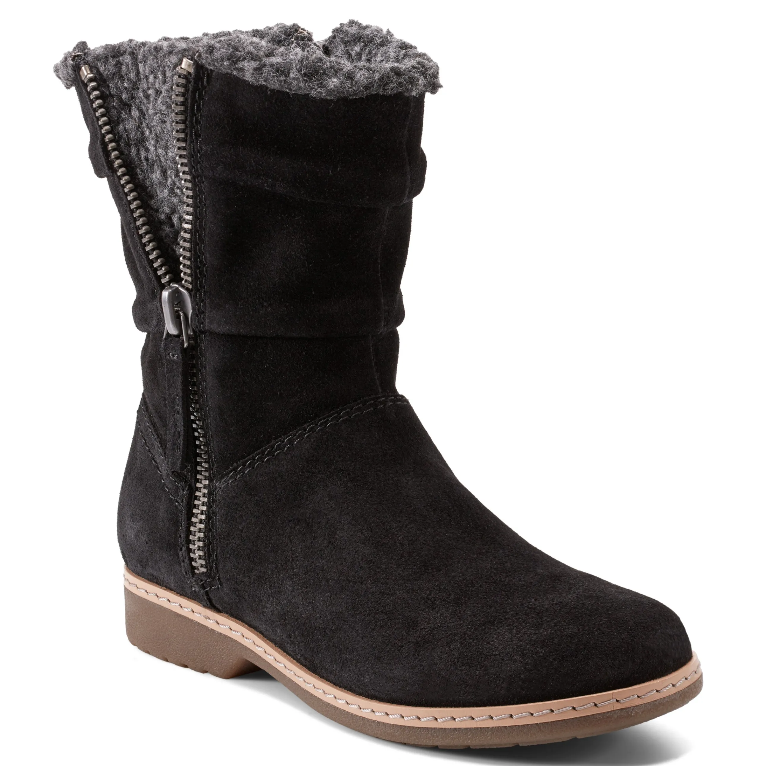 Hyland Water Repellent Round Toe Flat Casual Booties