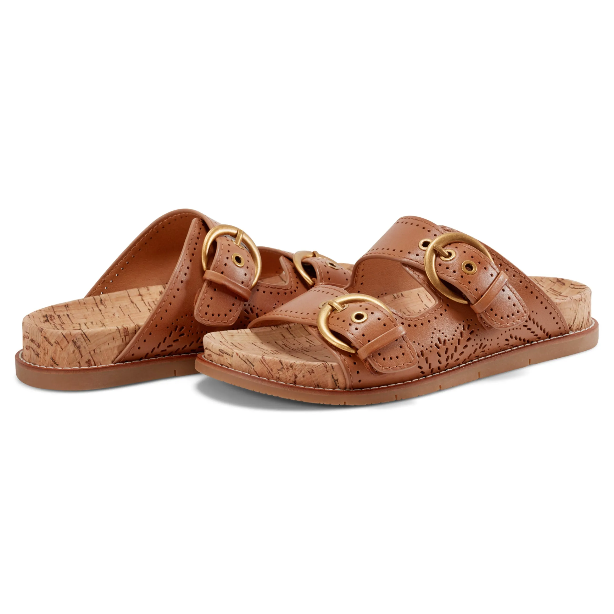 Francii Round Toe Casual Slip-on Flat Sandals