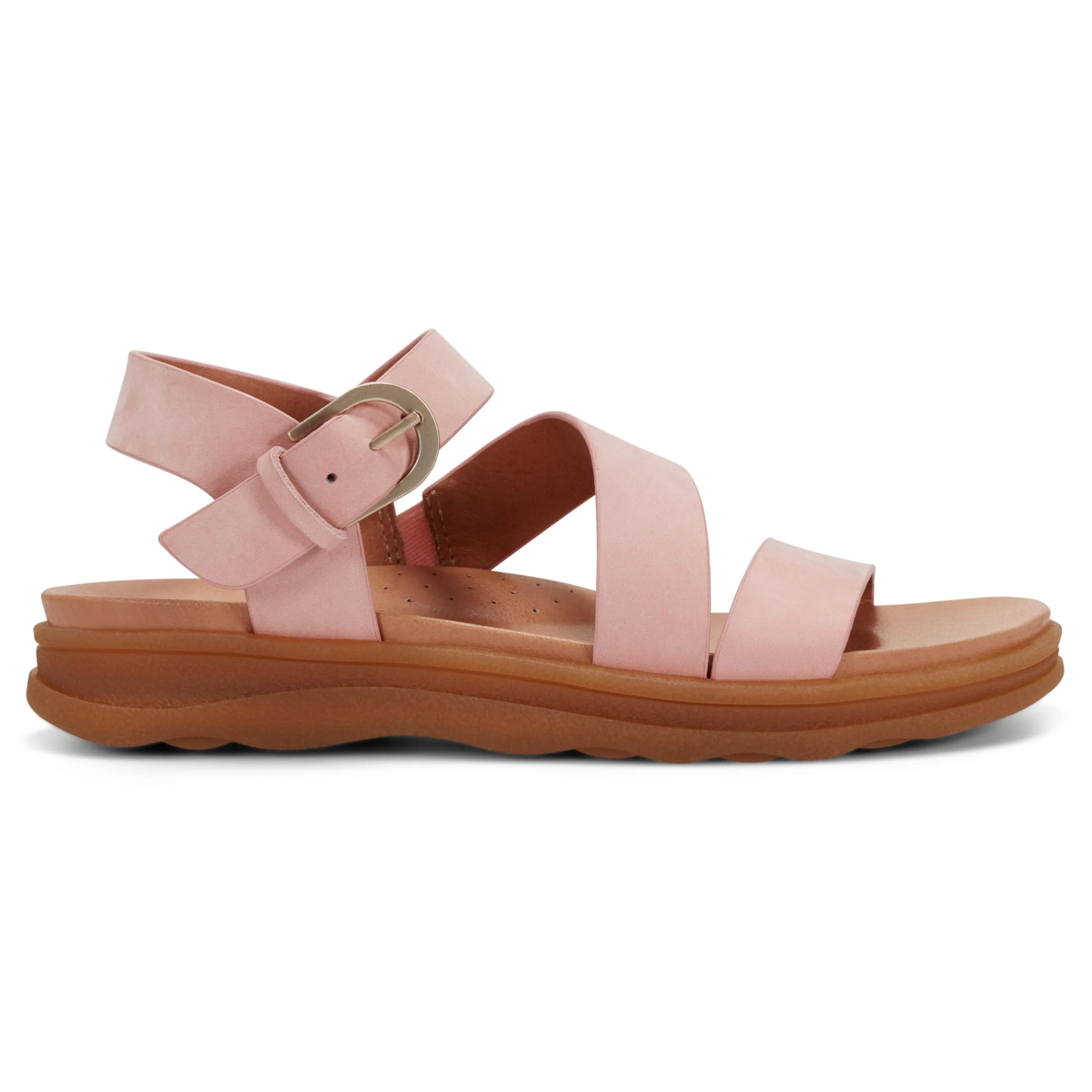 Lainey Casual Strappy Round Toe Flat Sandals