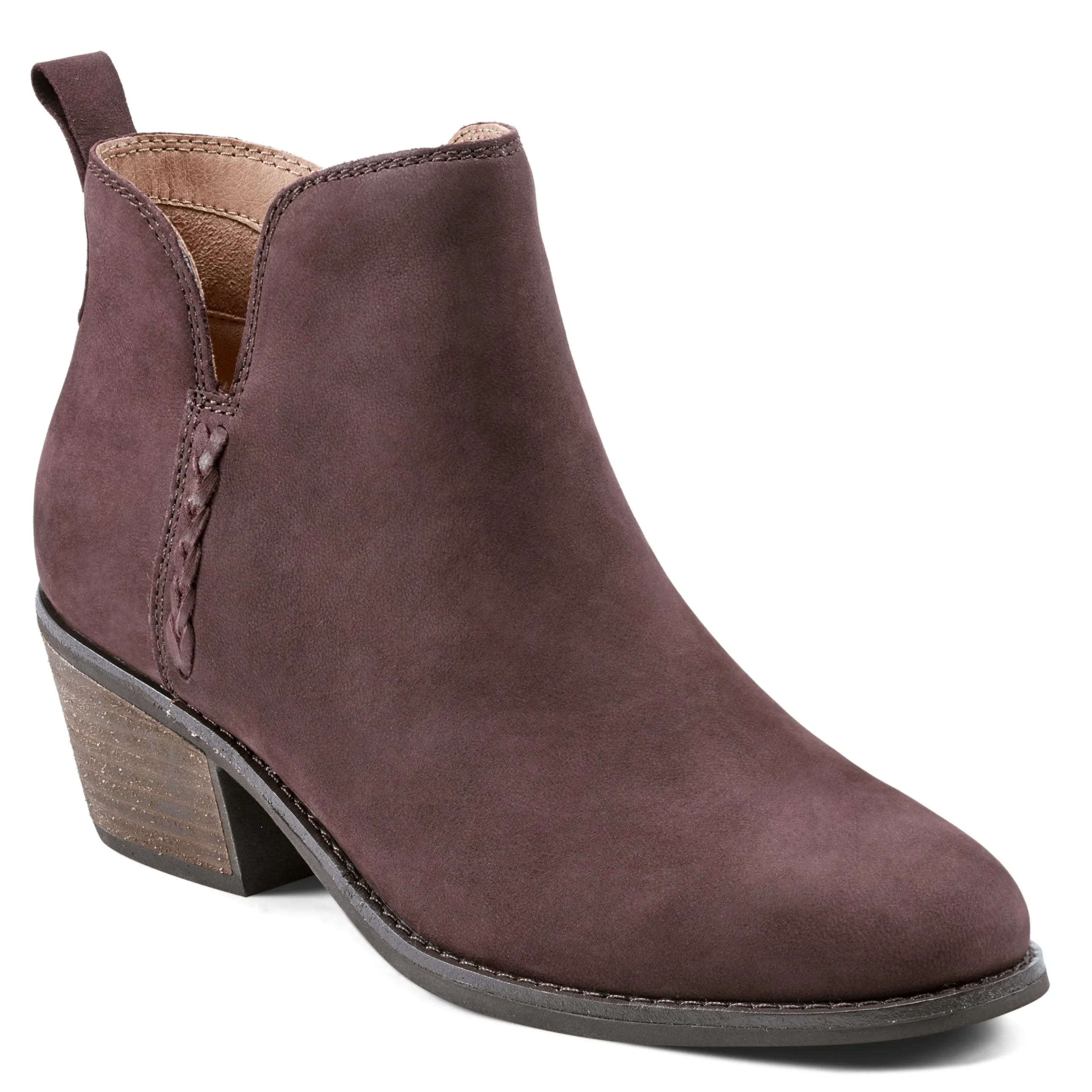 Marisole Block Heel Slip-on Casual Booties