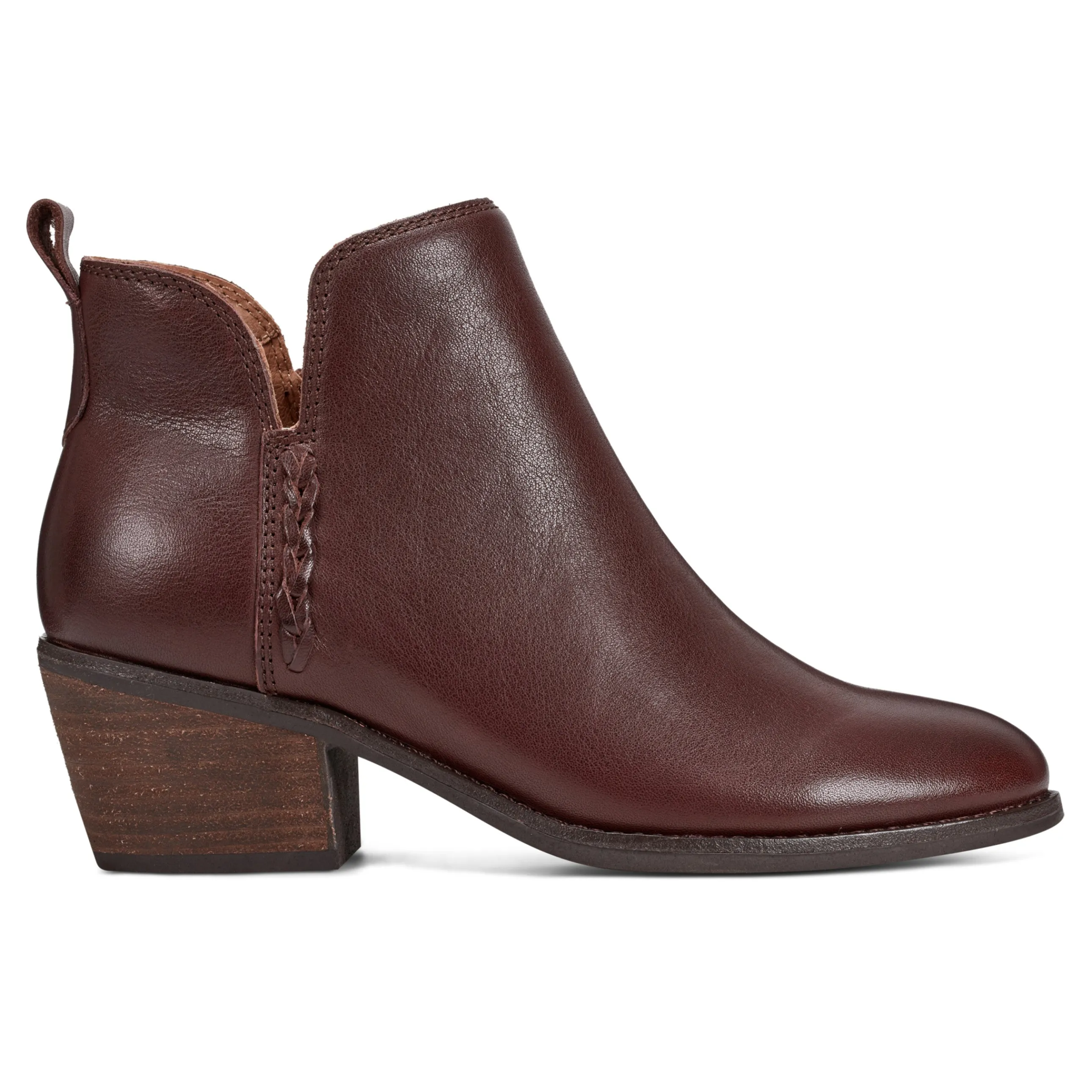 Marisole Block Heel Slip-on Casual Booties