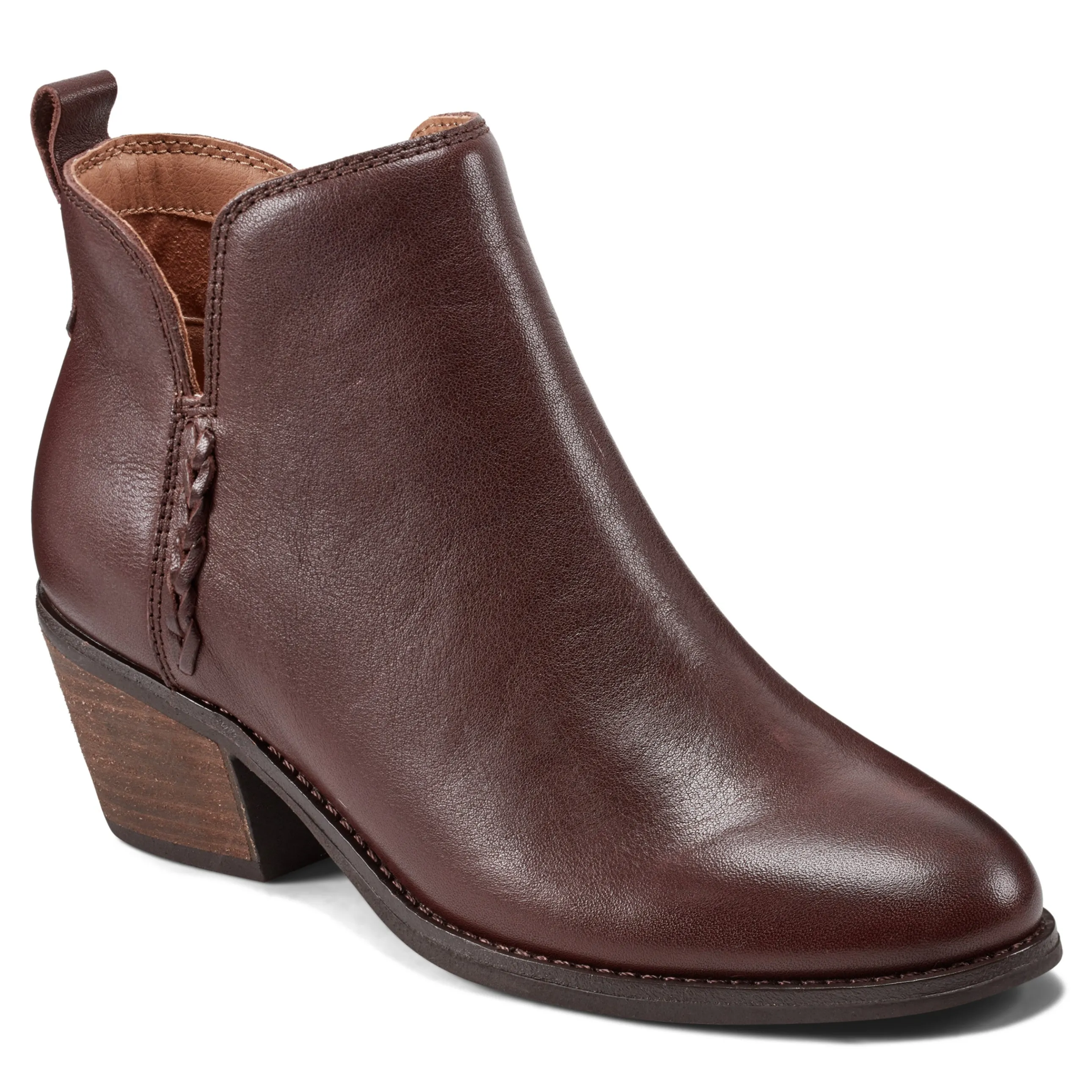 Marisole Block Heel Slip-on Casual Booties