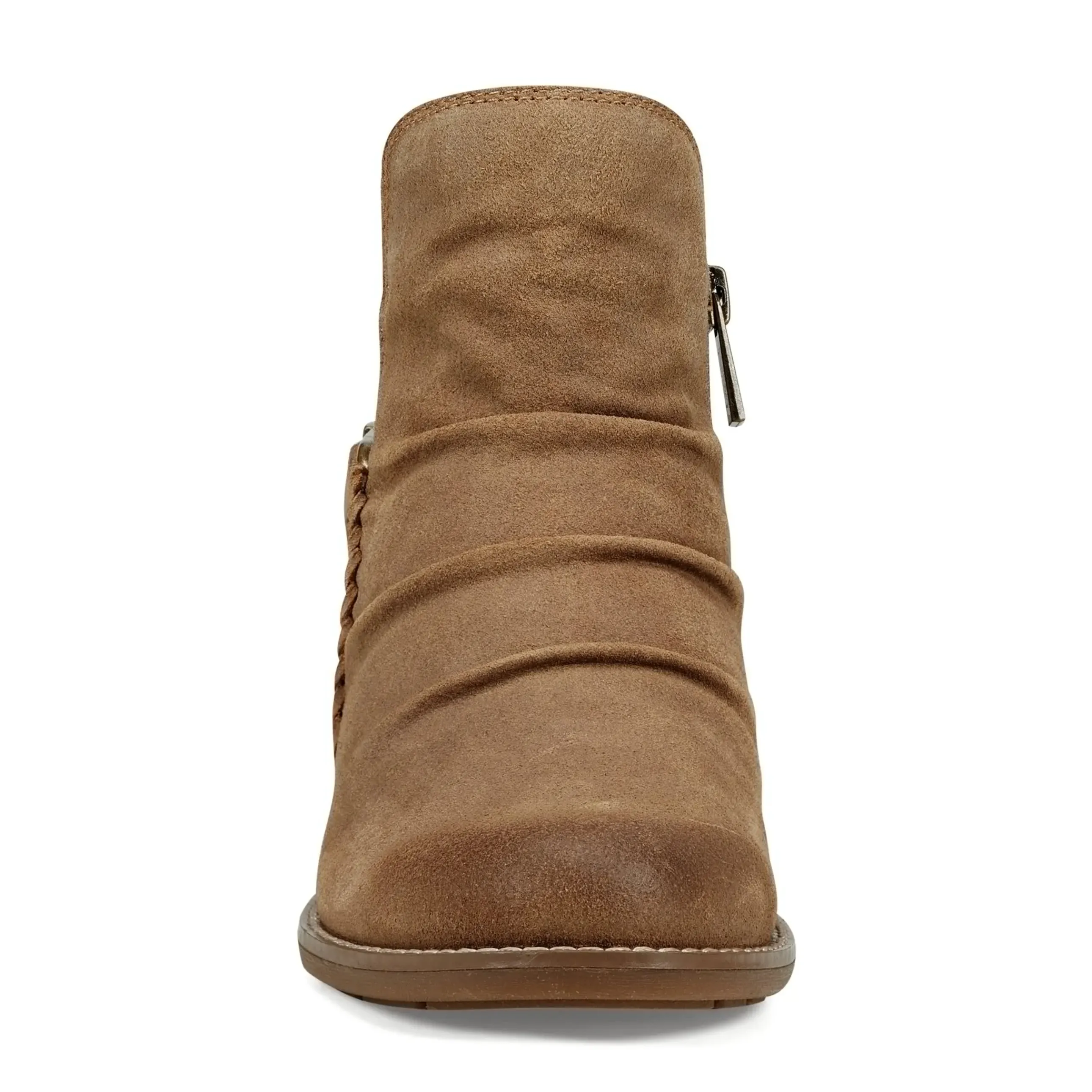 Naira Round Toe Ruched Casual Booties