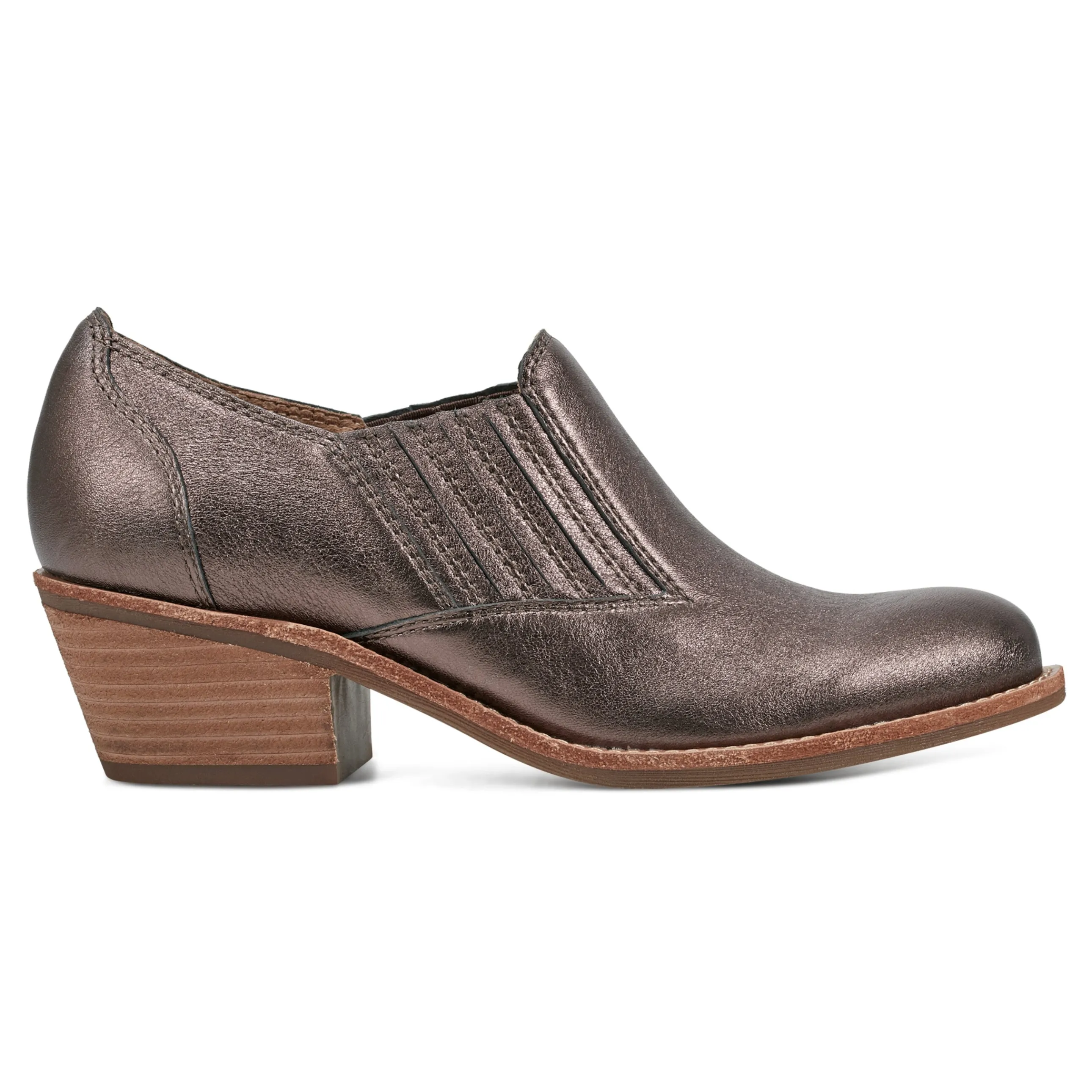 Jalin Block Heel Slip-on Casual Booties