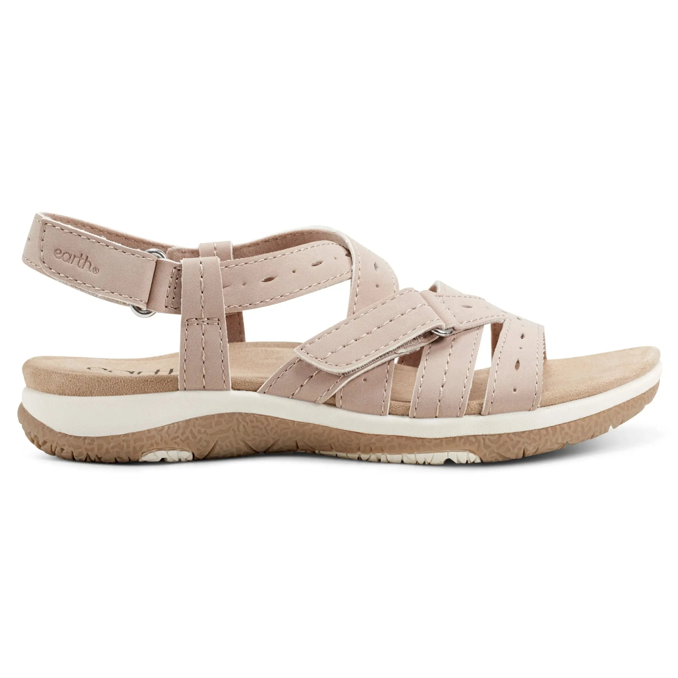 Samsin Round Toe Strappy Casual Flat Sandals