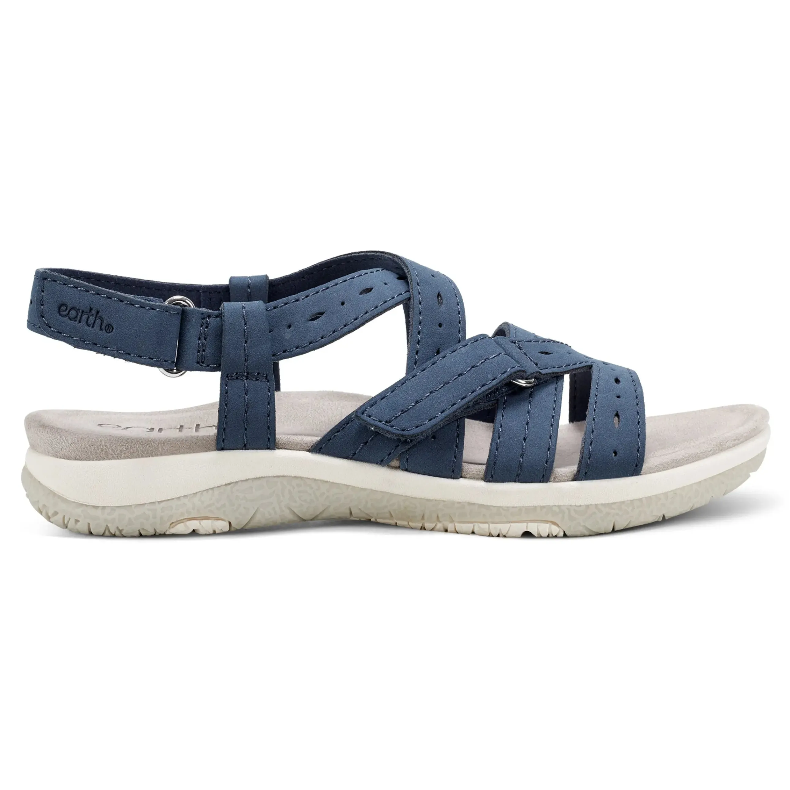 Samsin Round Toe Strappy Casual Flat Sandals