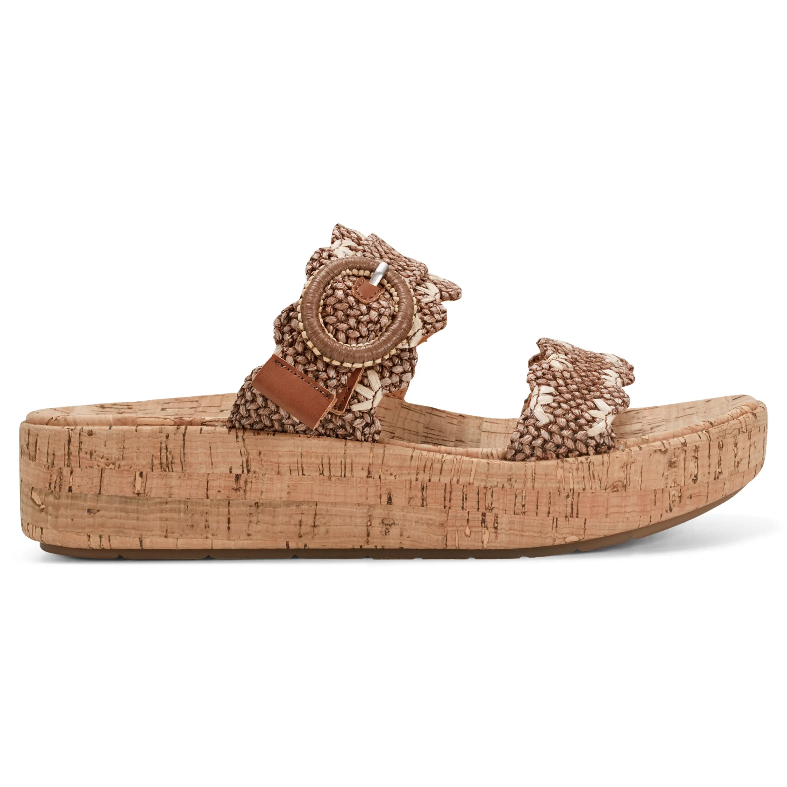 Subtle Slip-on Casual Platform Wedge Sandals