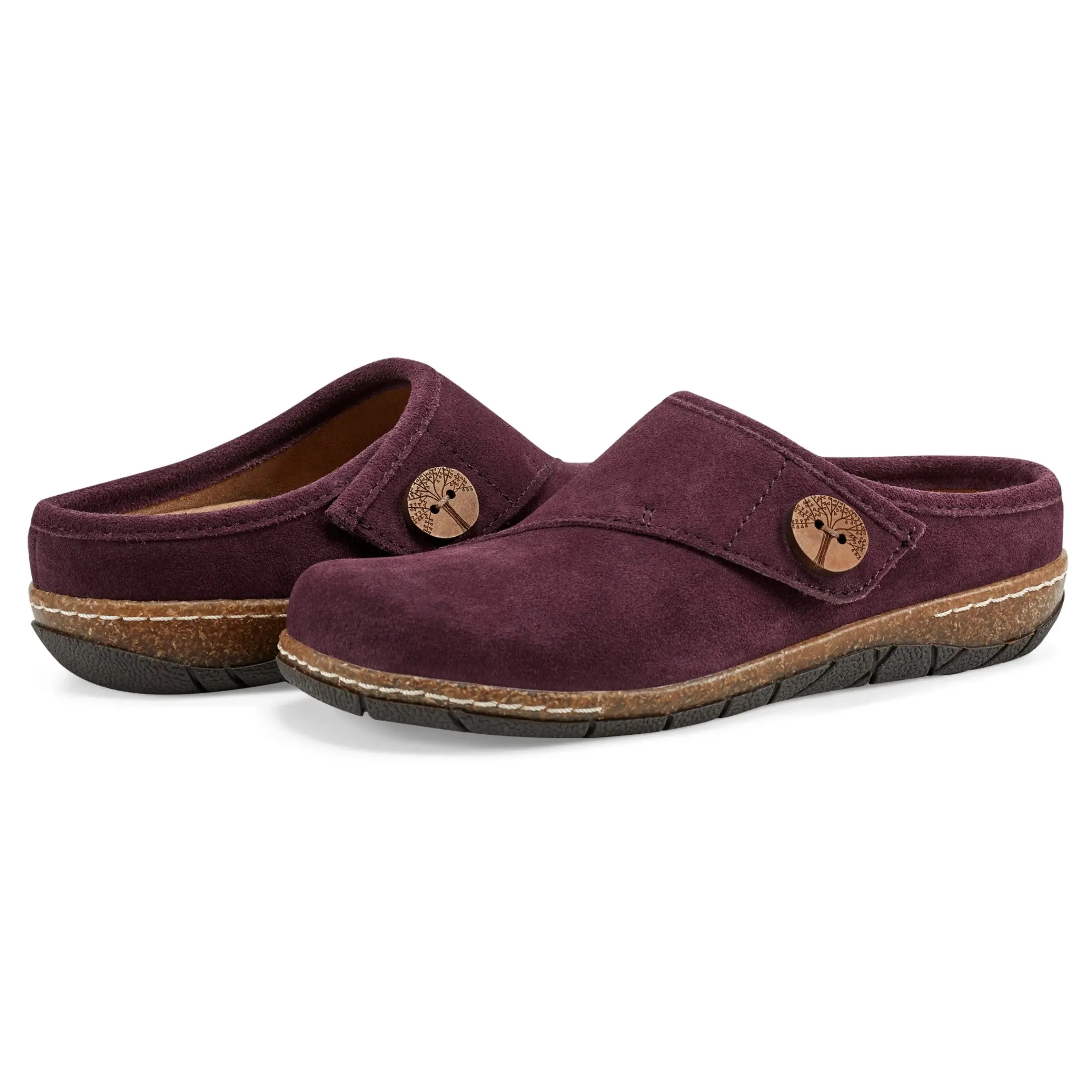 Ezra Round Toe Casual Slip-on Flat Clogs