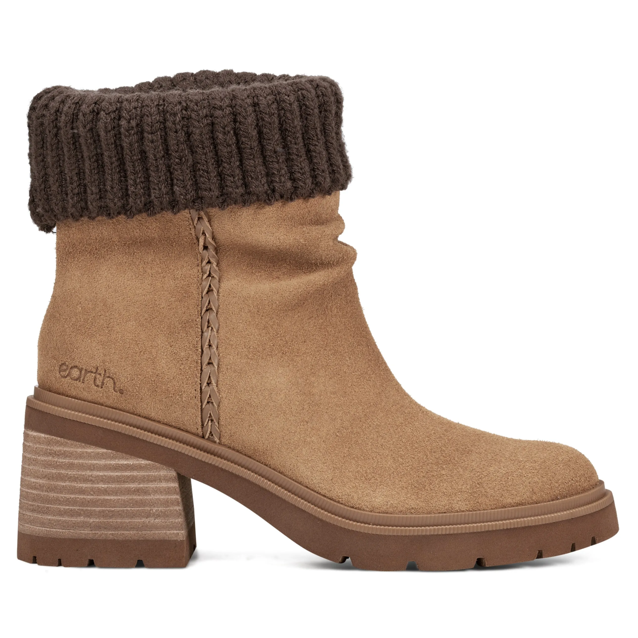 Gresa Waterproof Block Heel Round Toe Casual Booties