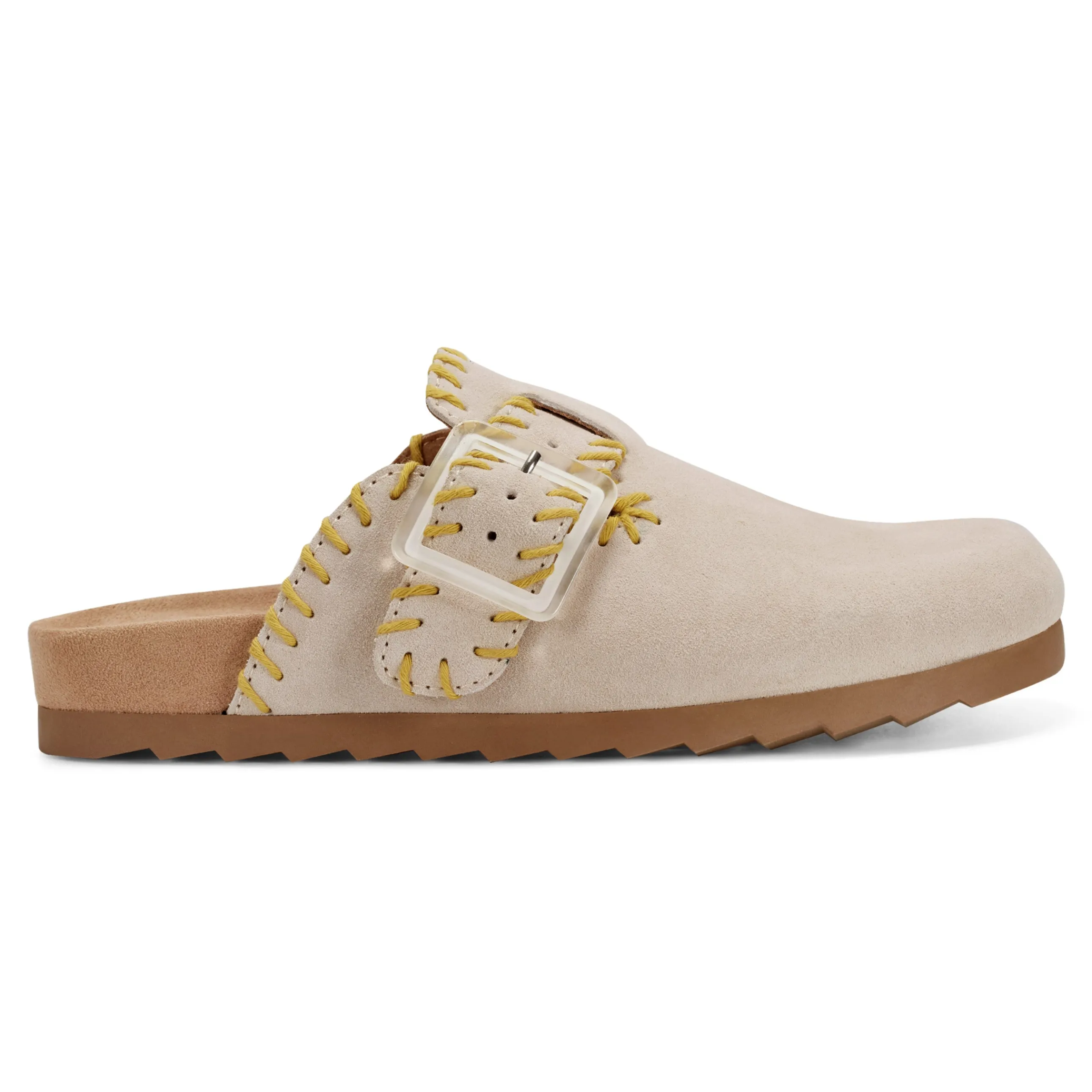 Gena Round Toe Slip-on Flat Casual Clogs