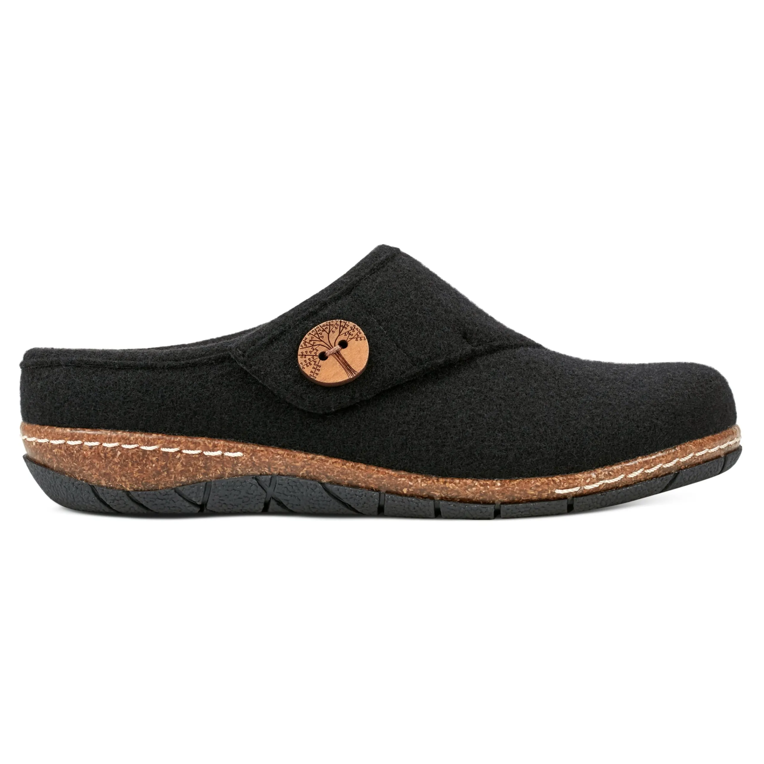 Ezra Round Toe Casual Slip-on Flat Clogs