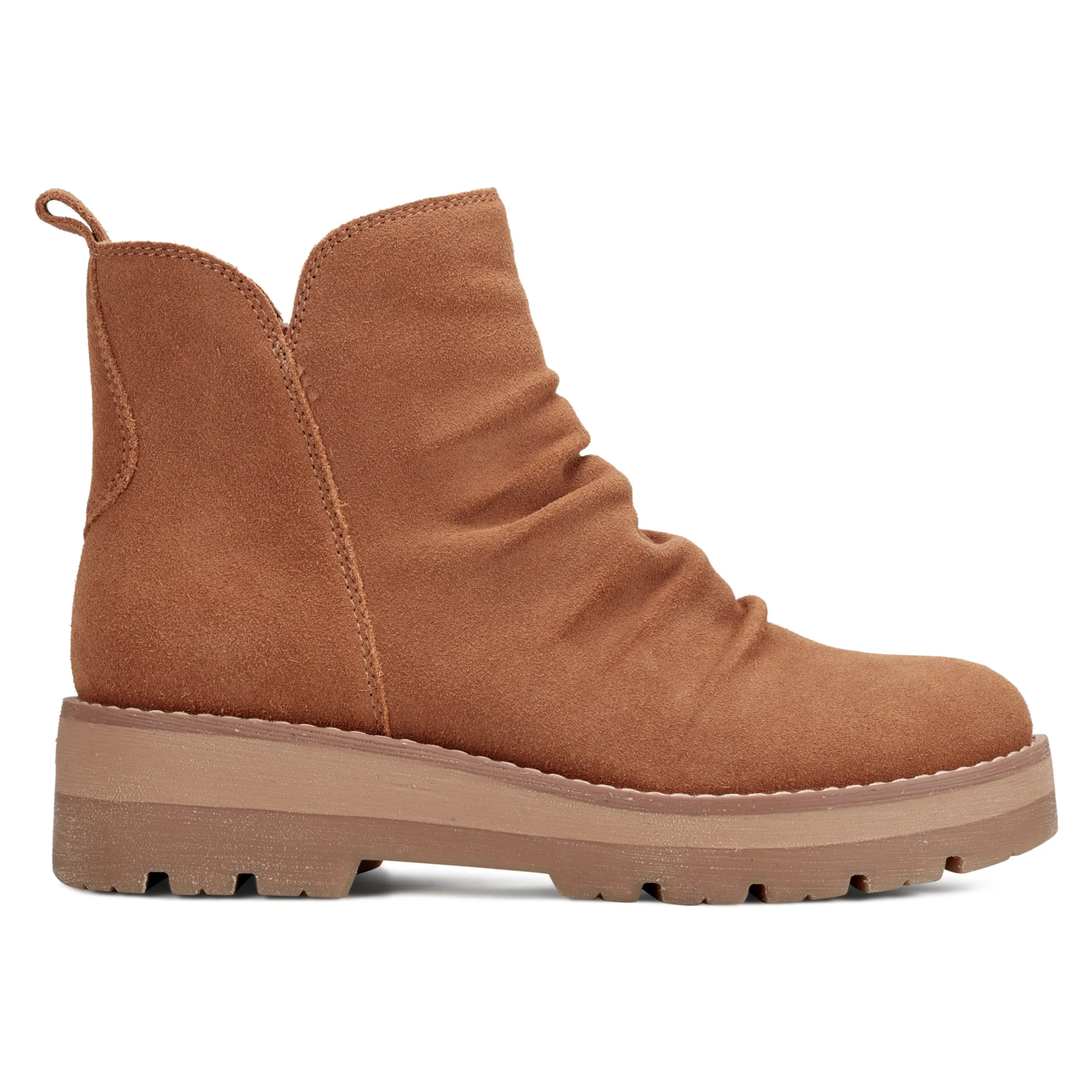 Yonder Waterproof Ruched Lug Sole Casual Booties
